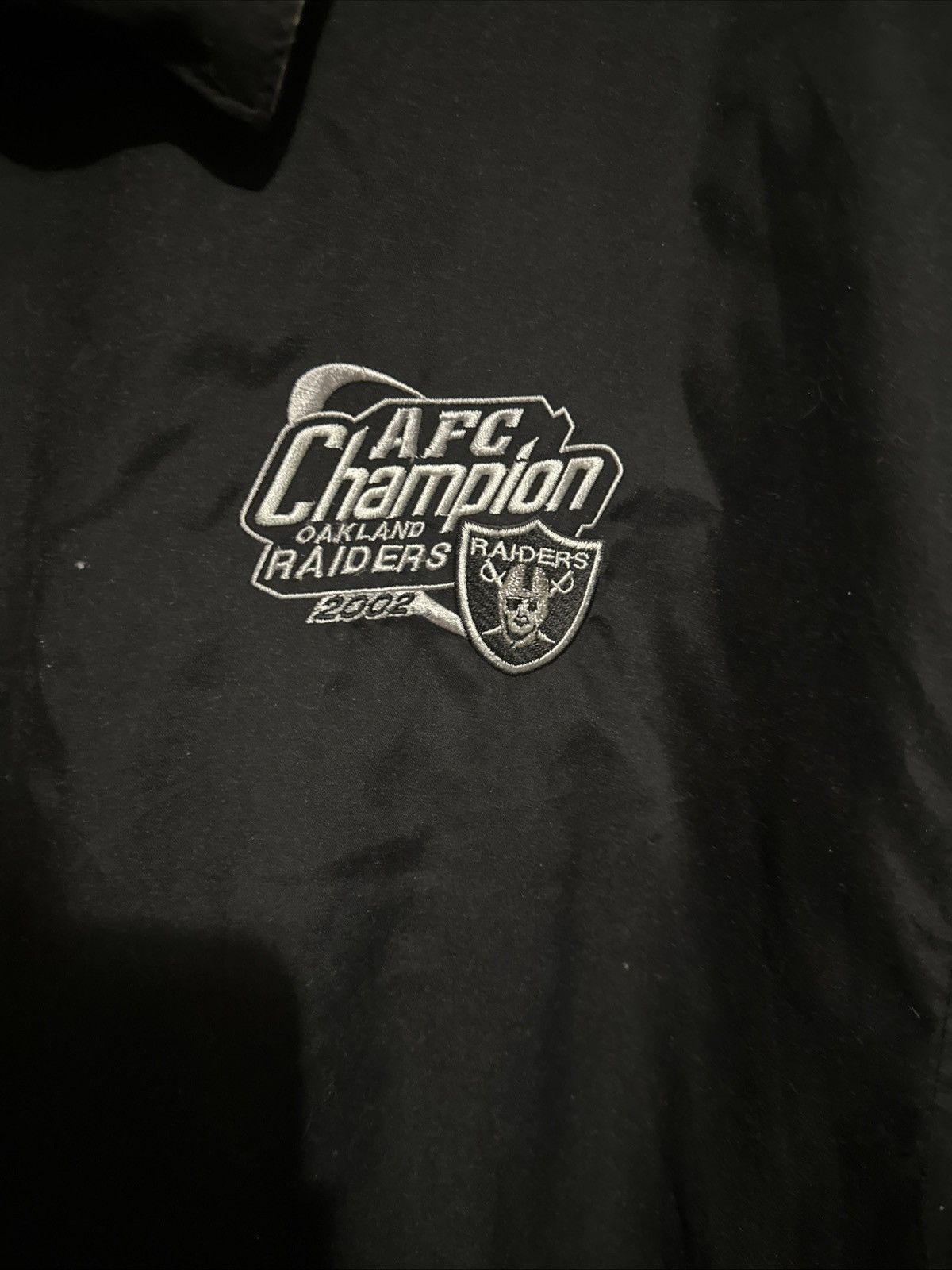 NFL Oakland Raiders Vintage Jacket 2002 Conference Champions XXL Size US XXL / EU 58 / 5 - 2 Thumbnail