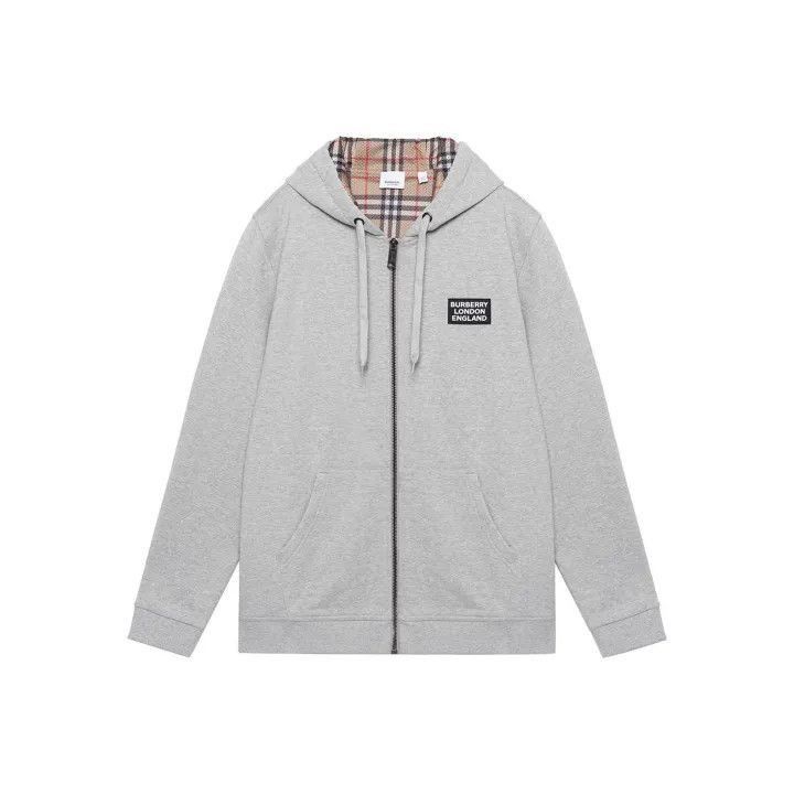 Burberry Burberry Burberry Gray Logo Casual Hoodie-2507 Size US M / EU 48-50 / 2 - 1 Thumbnail