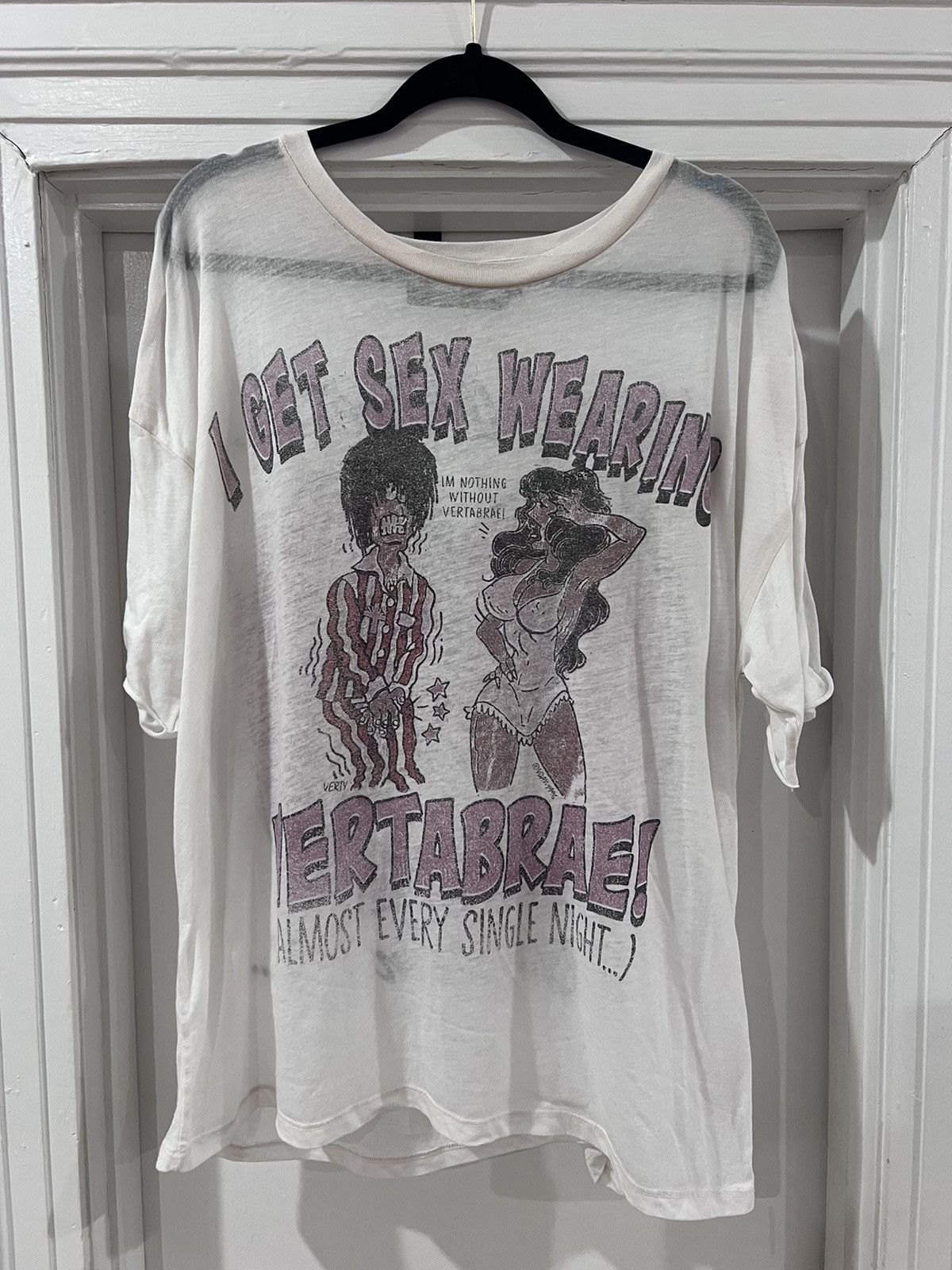 image of Vertabrae Sex Tee in White, Men's (Size XL)