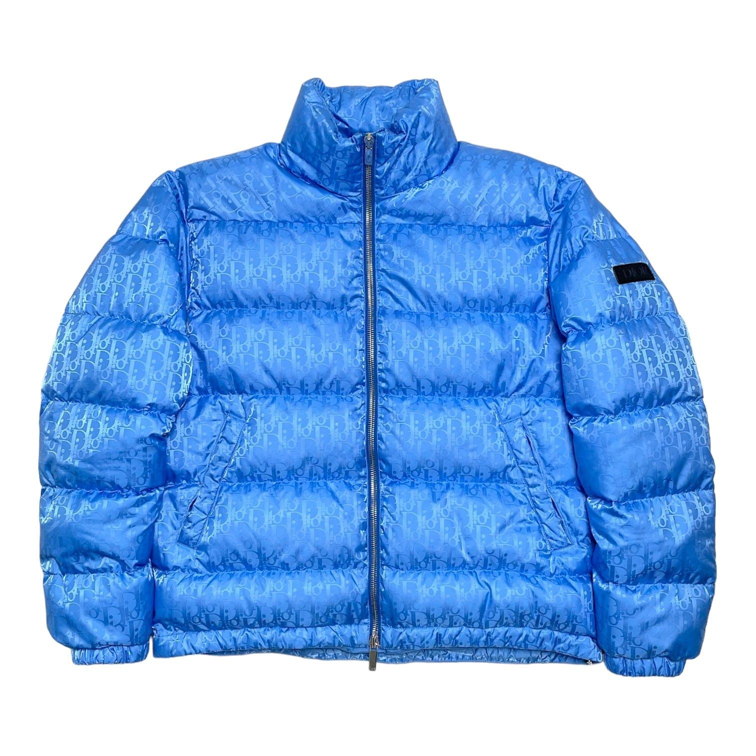 Dior light blue puffer fashion jacket