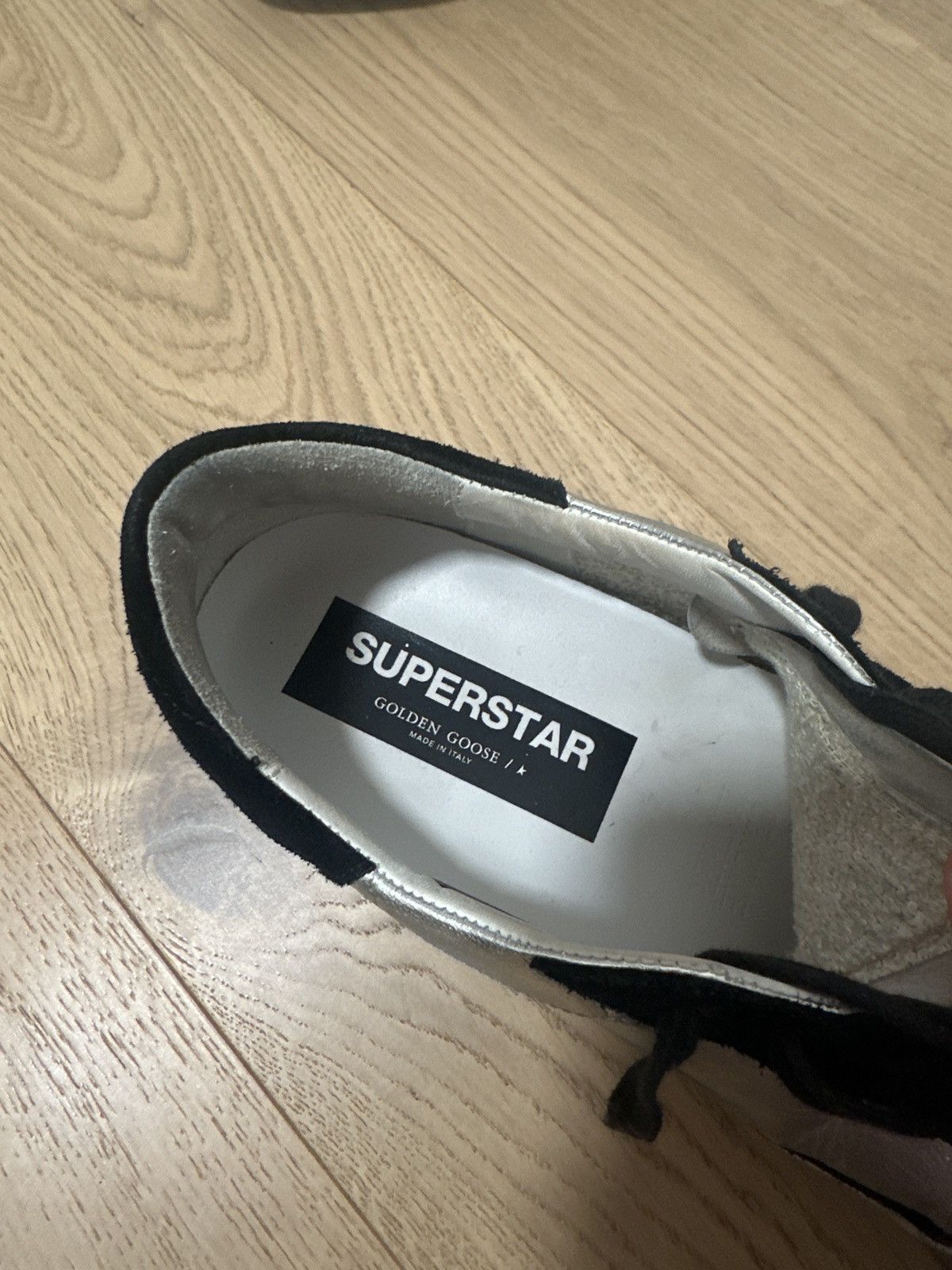 Golden Goose Men’s Super-Star in silver leather Size US 10.5 / EU 43-44 - 3 Thumbnail