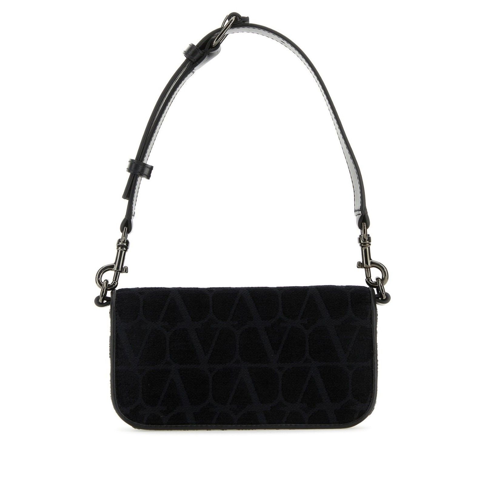 Valentino VALENTINO GARAVANI Mini Toile Iconographe Loco Black Leather Size ONE SIZE - 3 Thumbnail