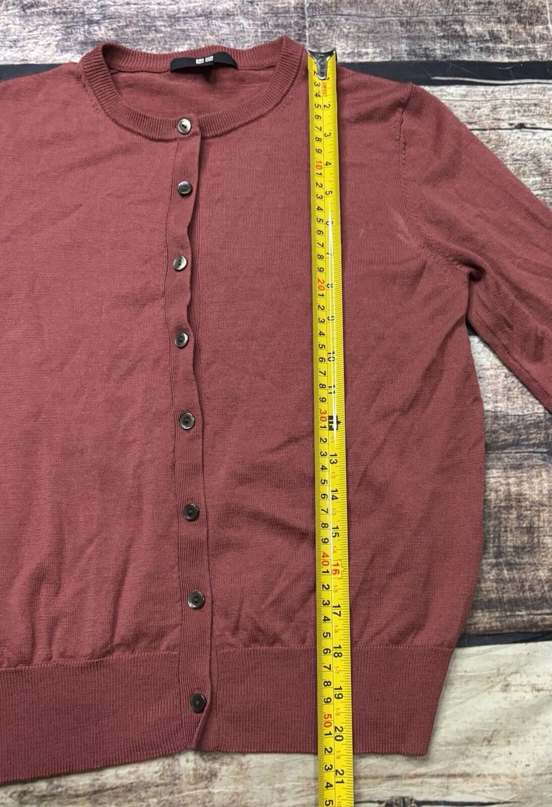 Uniqlo Uniqlo Cardigan Sweater Womens Small Pure New Wool Button Size S / US 4 / IT 40 - 10 Thumbnail