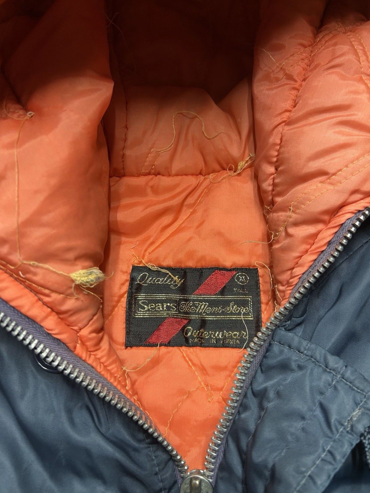 Vintage 70s sears parka jacket N-3B snorkel puffer coat XL tall READ Size US XL / EU 56 / 4 - 7 Thumbnail