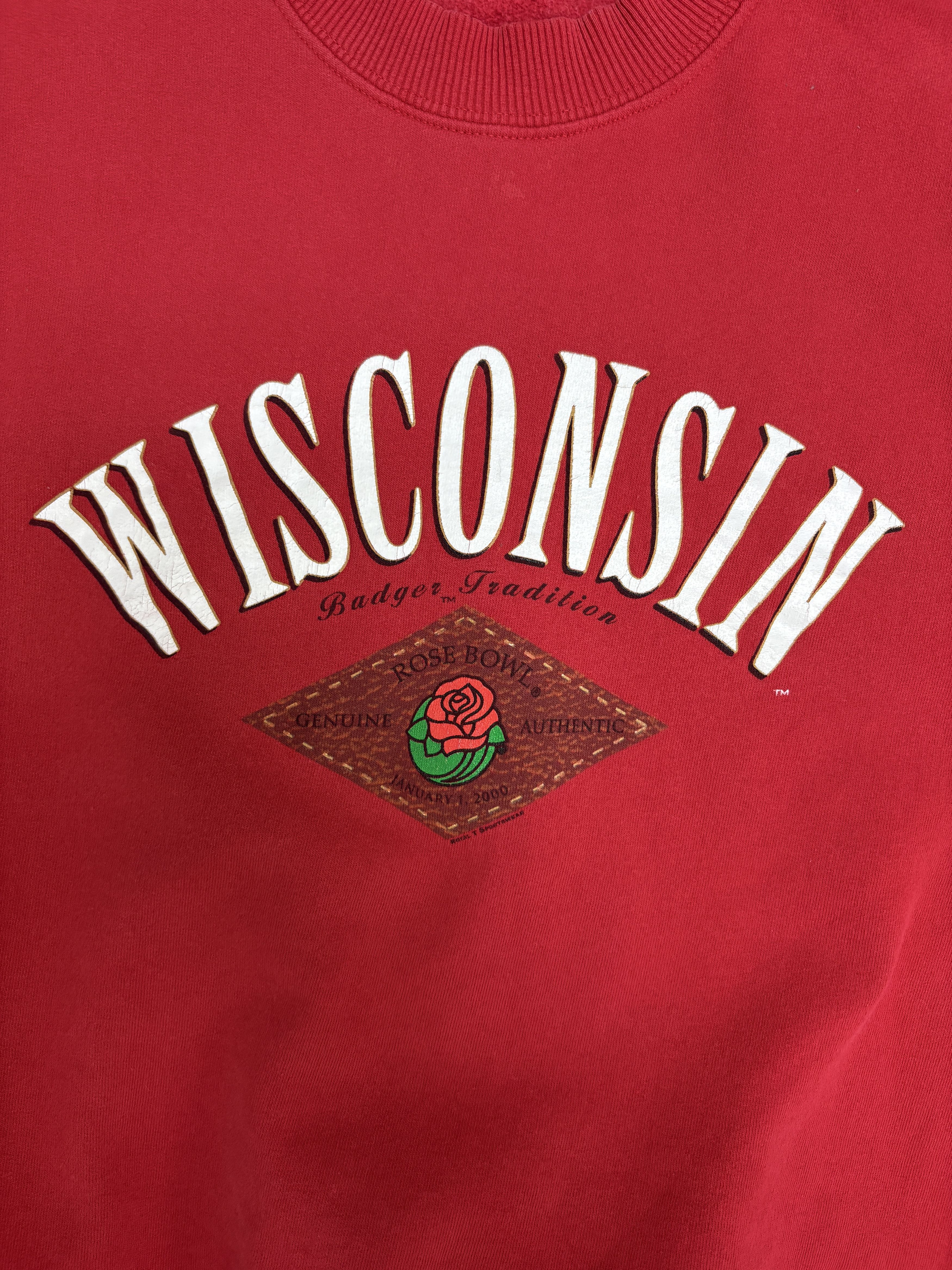Vintage Wisconsin Badgers Rose Bowl 2000 Vintage Crewneck Sweater Size US M / EU 48-50 / 2 - 2 Thumbnail