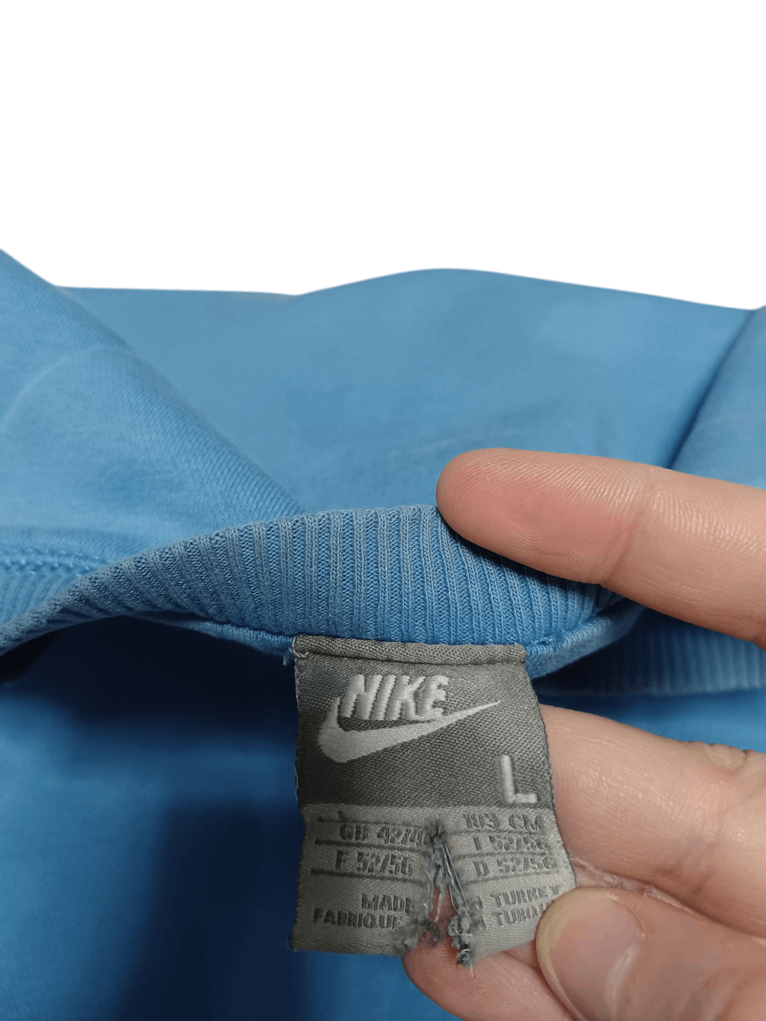Nike NIKE VINTAGE 2007 FIRE SKY BLUE SWEATSHIRT DRILL Y2K Size US L / EU 52-54 / 3 - 4 Thumbnail