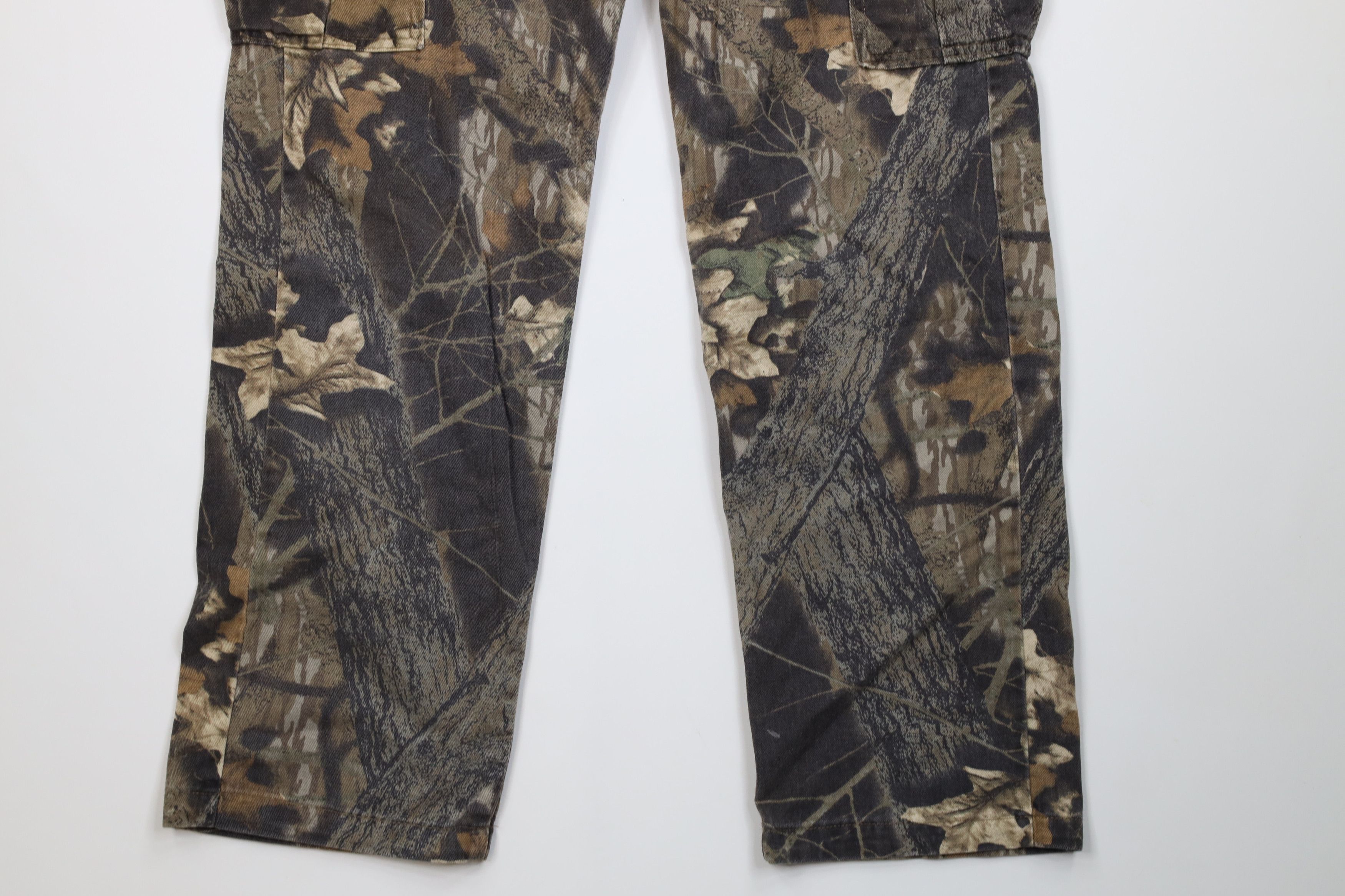 Mossy Oaks Vintage 90s Mossy Oak Camouflage Wide Leg Cargo Pants USA Size US 36 / EU 52 - 4 Thumbnail