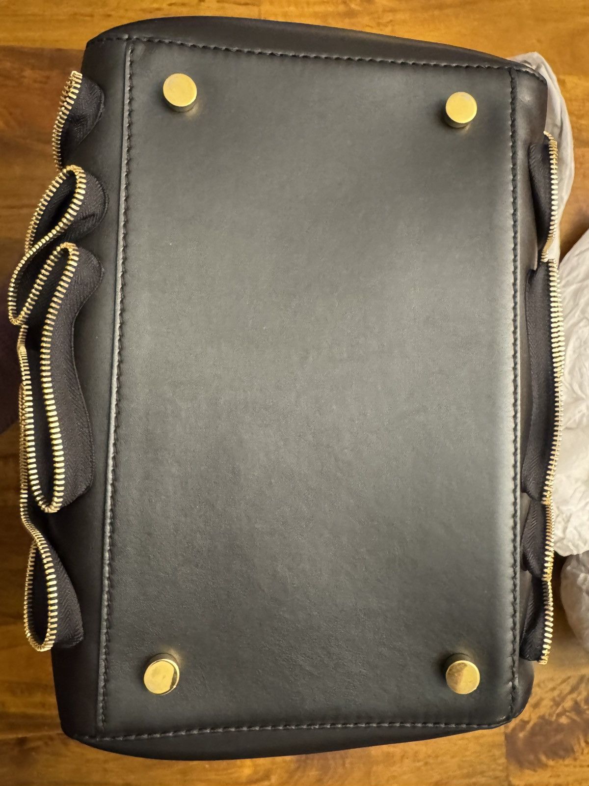 Stella McCartney STELLA MCCARTNEY Black Zipper Embellished Handle Bag Size ONE SIZE - 10 Thumbnail