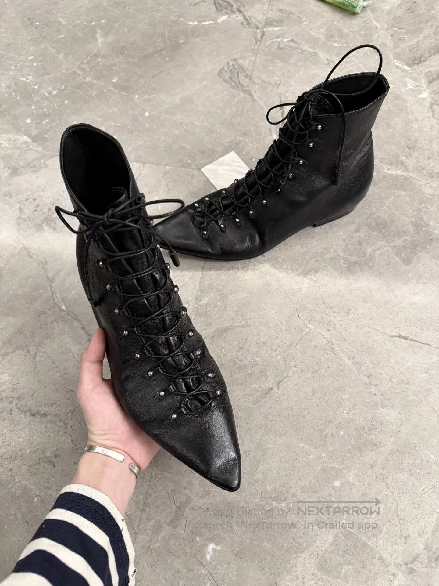 Saint Laurent Paris Saint Laurent Black Chelsea Boots with Studs. Size US 10 / EU 43 - 2 Thumbnail