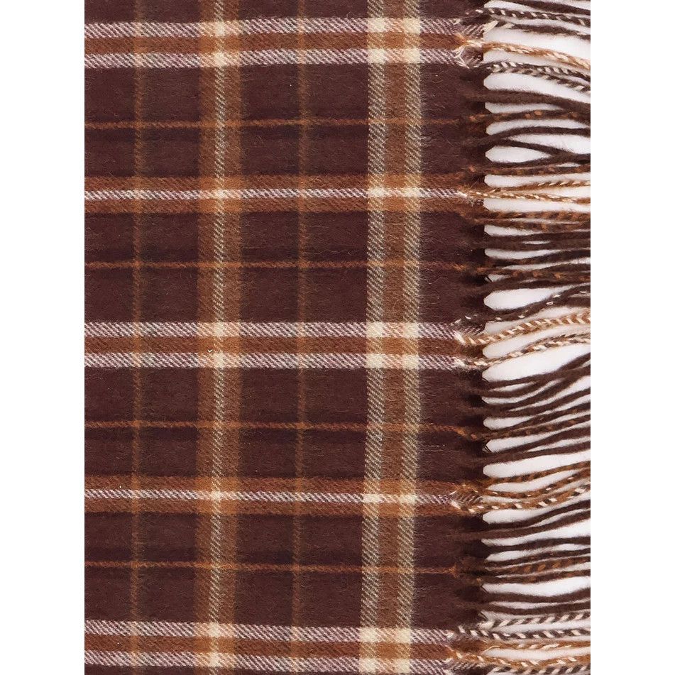 Celine CELINE BROWN/CAMEL/VANILLA Cashmere Scarf New & Authentic Size ONE SIZE - 2 Thumbnail