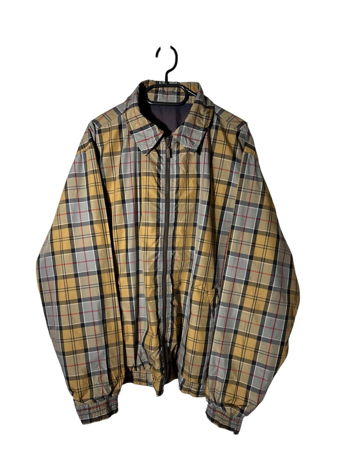 Barbour Vintage Barbour Reversible Jacket Checkered Full Zip Size US XL / EU 56 / 4 - 1 Thumbnail