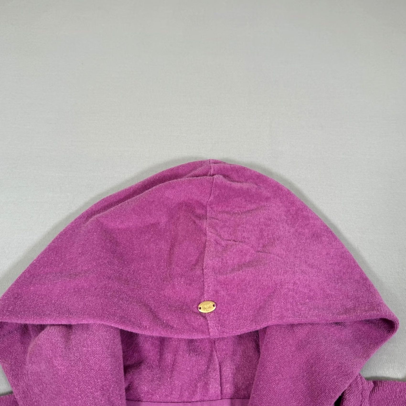 Juicy Couture Juicy Couture Hoodie Womens XL Purple Velour Full Zip Hooded Pocket 90s Shirt (Casual, Activewear) Size XL / US 12-14 / IT 48-50 - 3 Thumbnail