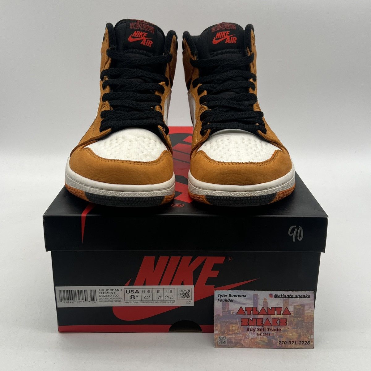 Nike Air Jordan 1 high element gore tex light curry Size US 8.5 / EU 41-42 - 2 Thumbnail