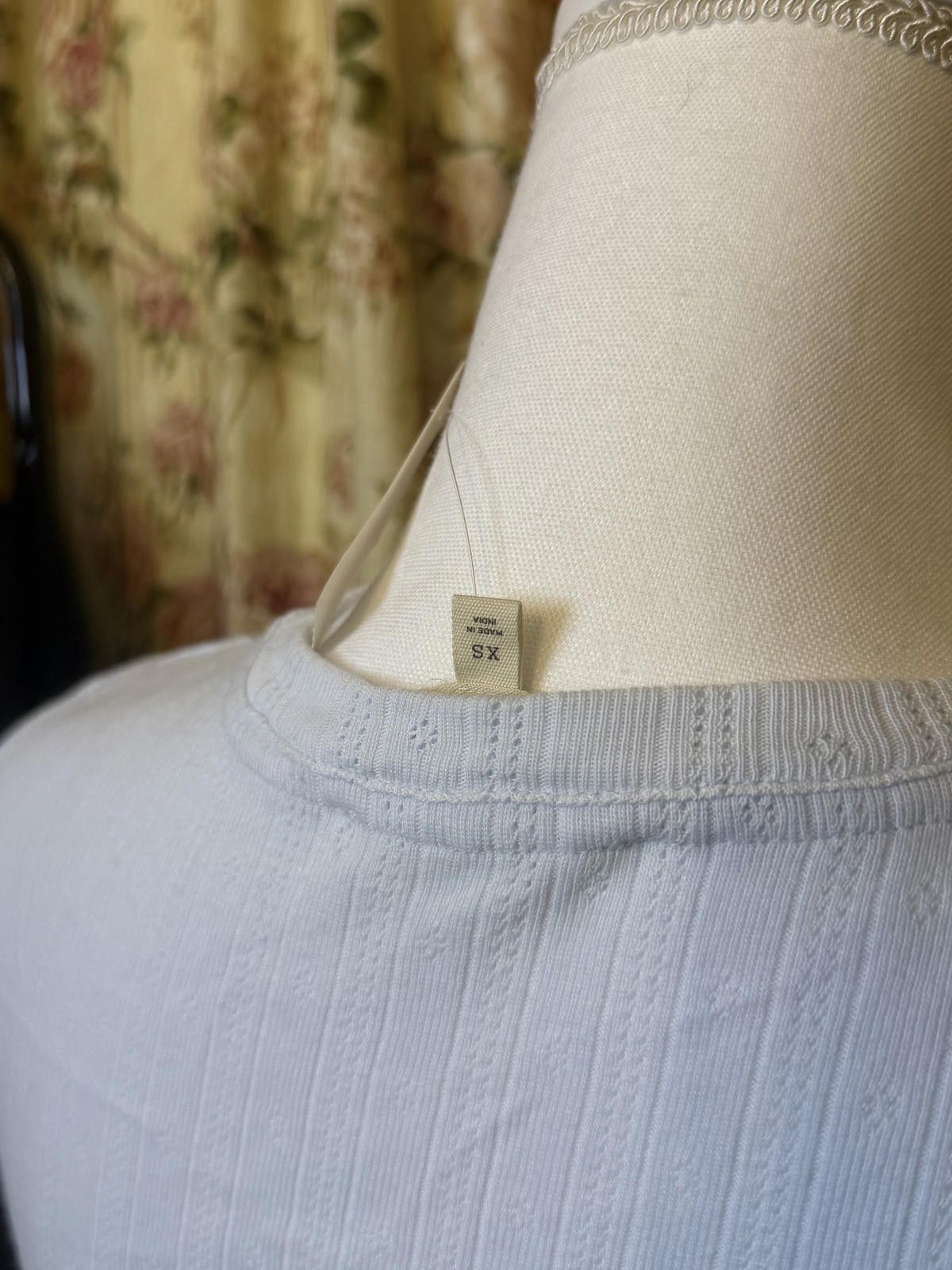 Madewell NWT! Madewell Light Blue Ribbed V-Neck Fitted Top Women's XS Size XS / US 0-2 / IT 36-38 - 5 Thumbnail