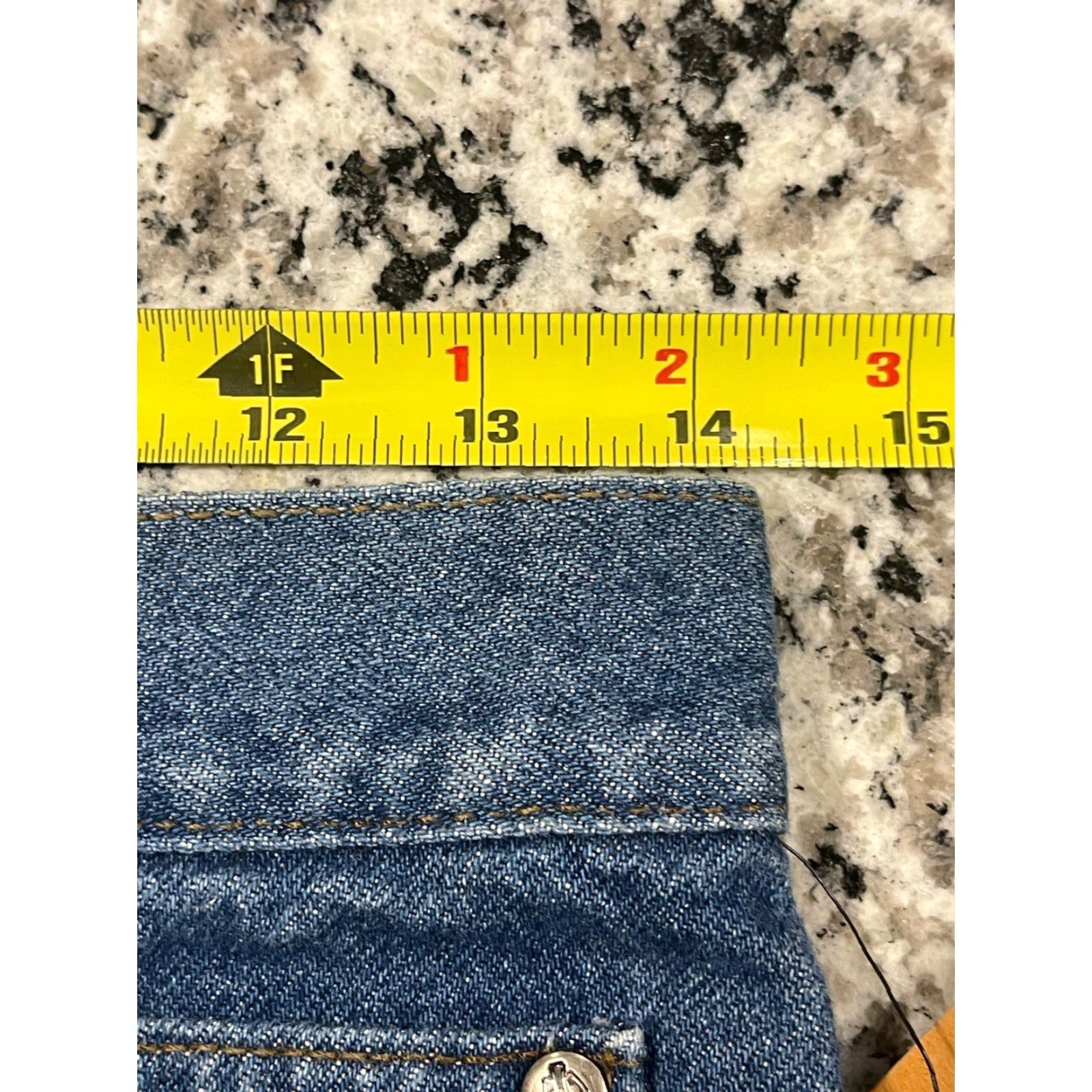 Harley Davidson VINTAGE Harley-Davidson Denim Shorts Women's Size 10 Blue Casual Biker Stretch Pockets Size 30" / US 8 / IT 44 - 7 Thumbnail