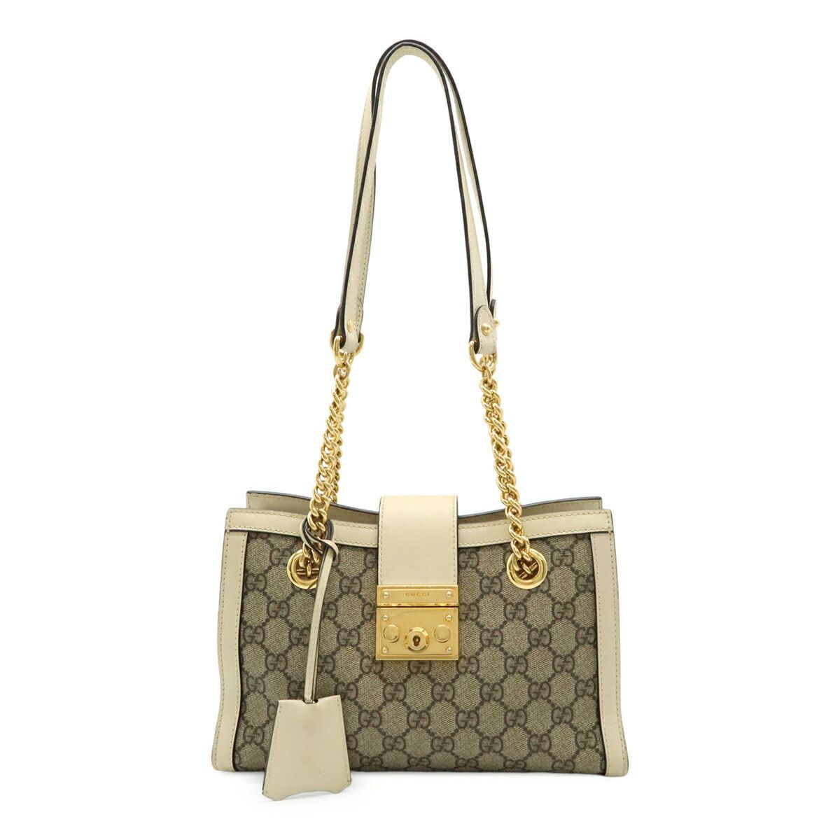 Gucci Gucci Gucci GG Supreme Padlock PVC Shoulder Bag Canvas Shoulder Bag 498156 Size ONE SIZE - 1 Thumbnail