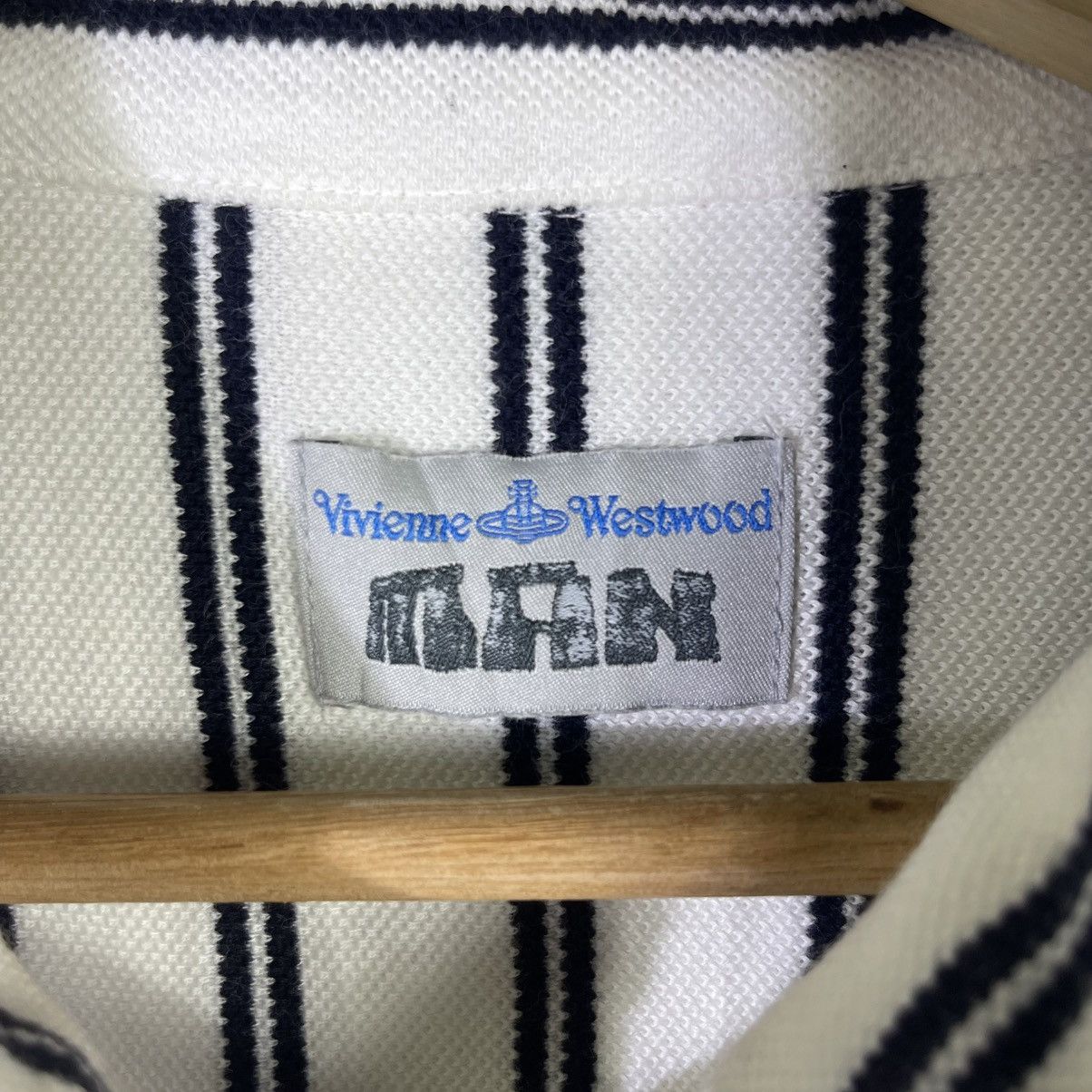 Vivienne Westwood Vivienne Westwood Man Embroidery Stripes Polo Tshirt Size US M / EU 48-50 / 2 - 7 Thumbnail