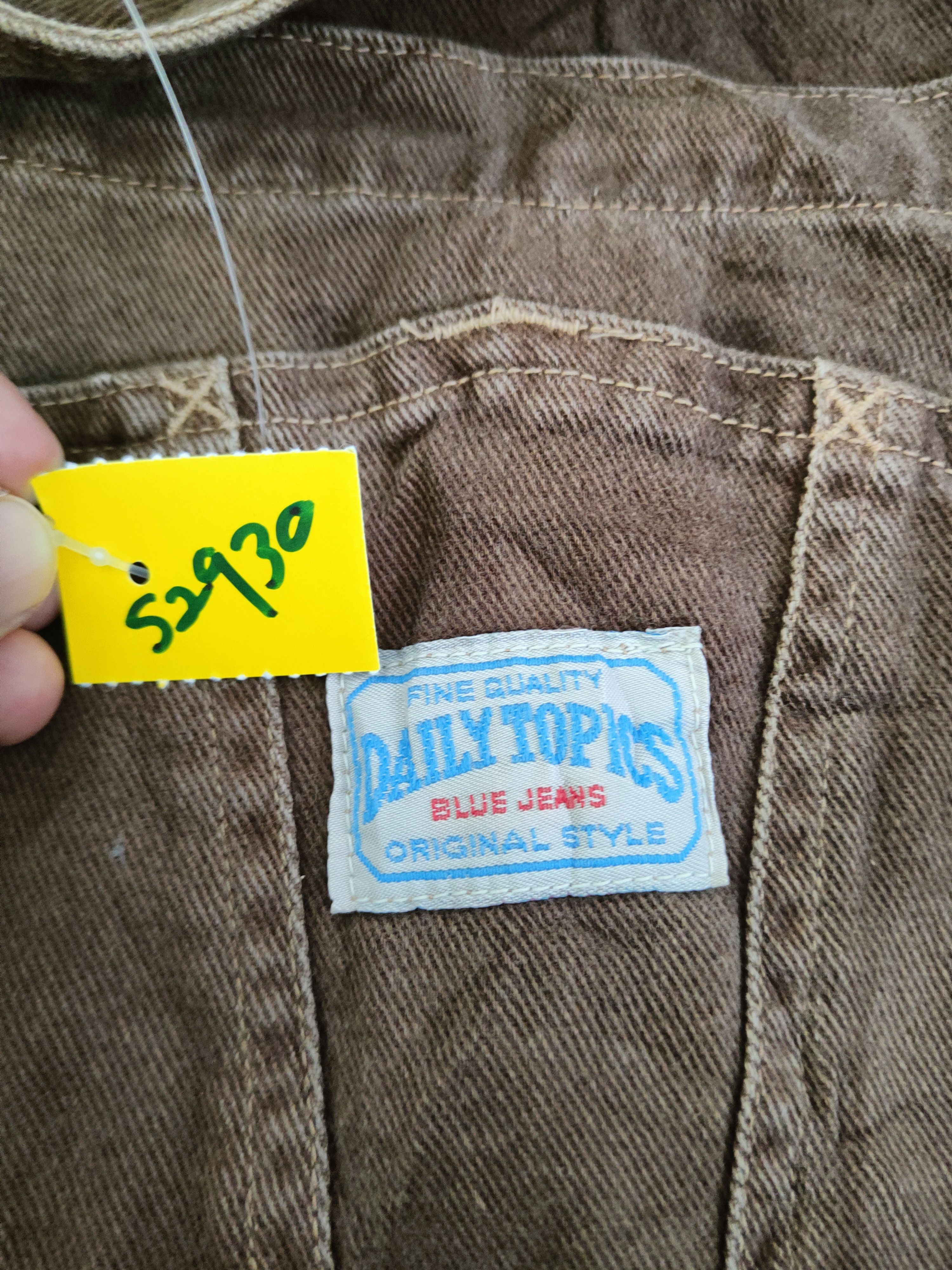 Japanese Brand Daily Topics blue jeans Brown Multipocket Jumpsuits #S2930 Size US 31 - 19 Thumbnail