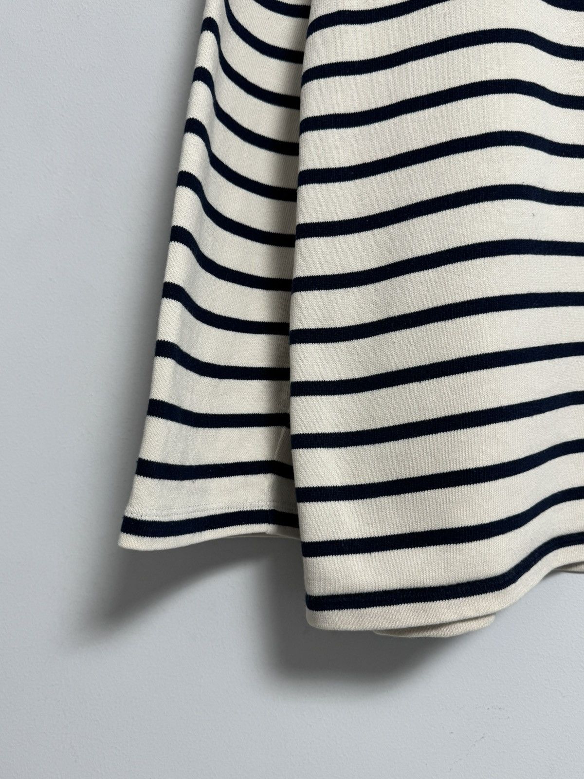 Sezane Sezane Women Long Sleeve Navy Blue Striped Organic T-shirt Size XL / US 12-14 / IT 48-50 - 6 Thumbnail