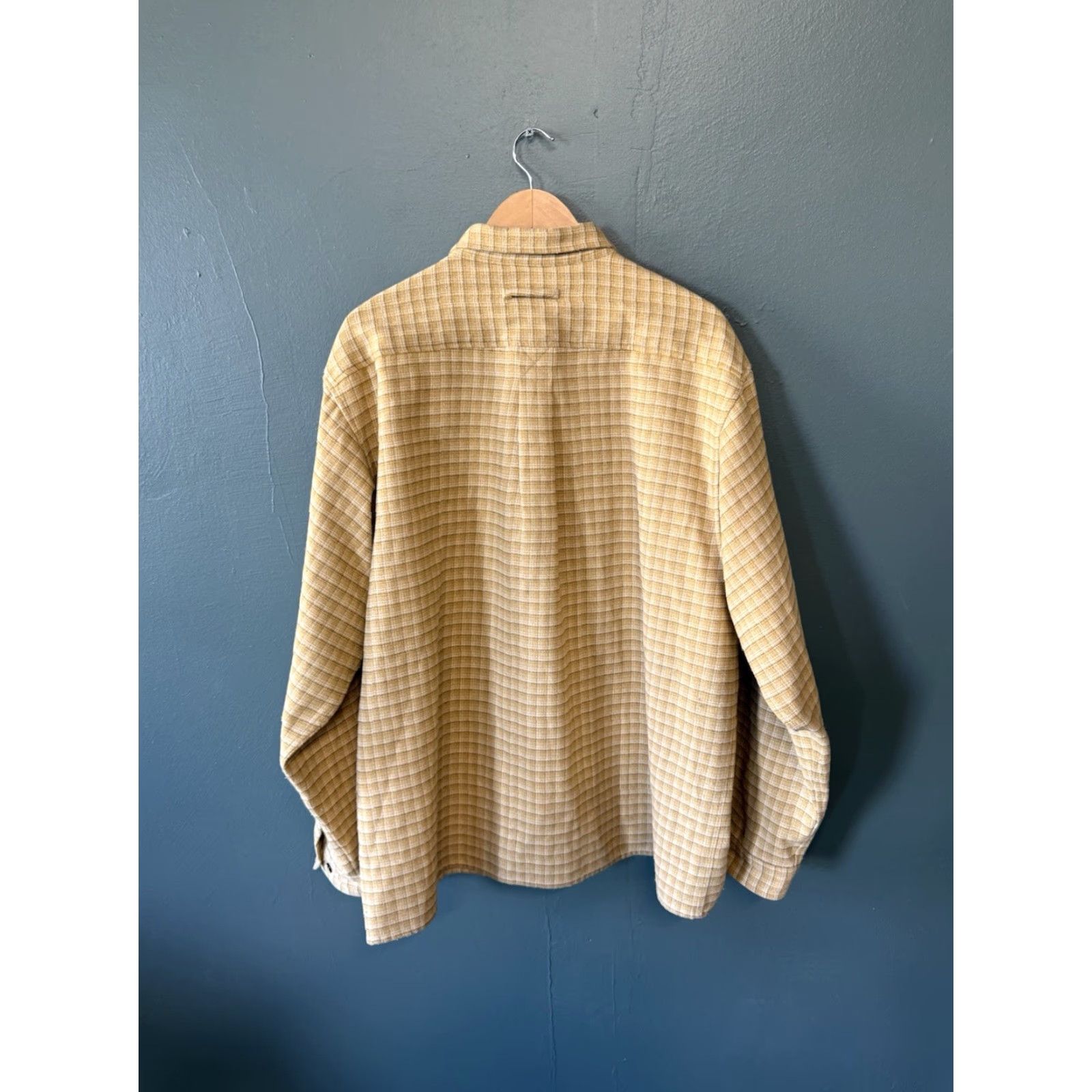 ExOfficio VINTAGE ExOfficio Shirt Mens 2XL Yellow Checkered Long Sleeve Button-Up Outdoor Size US XXL / EU 58 / 5 - 2 Thumbnail