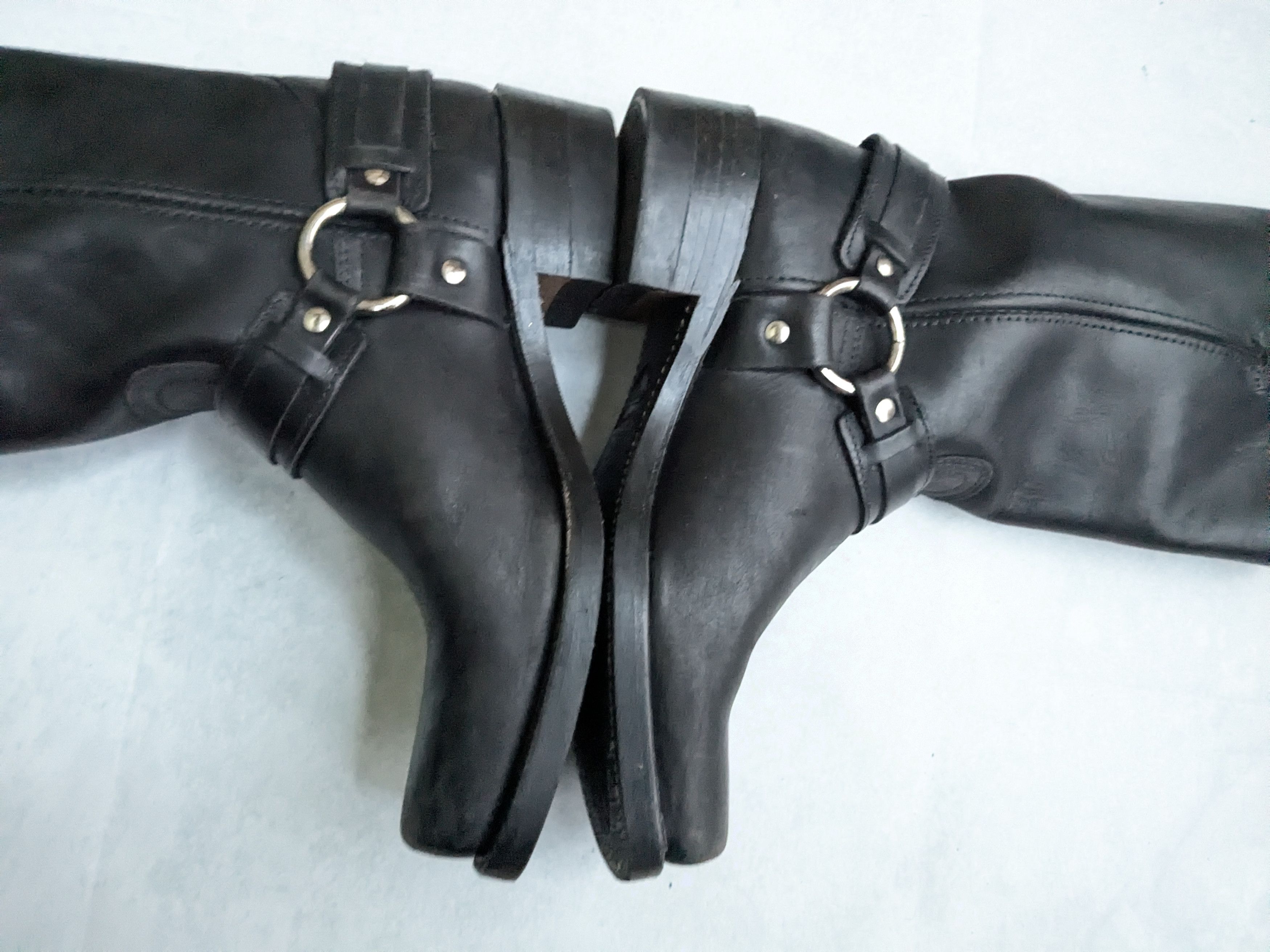 Frye Frye Harness Boots Black 8 M Leather Size US 8 / EU 41 - 9 Thumbnail