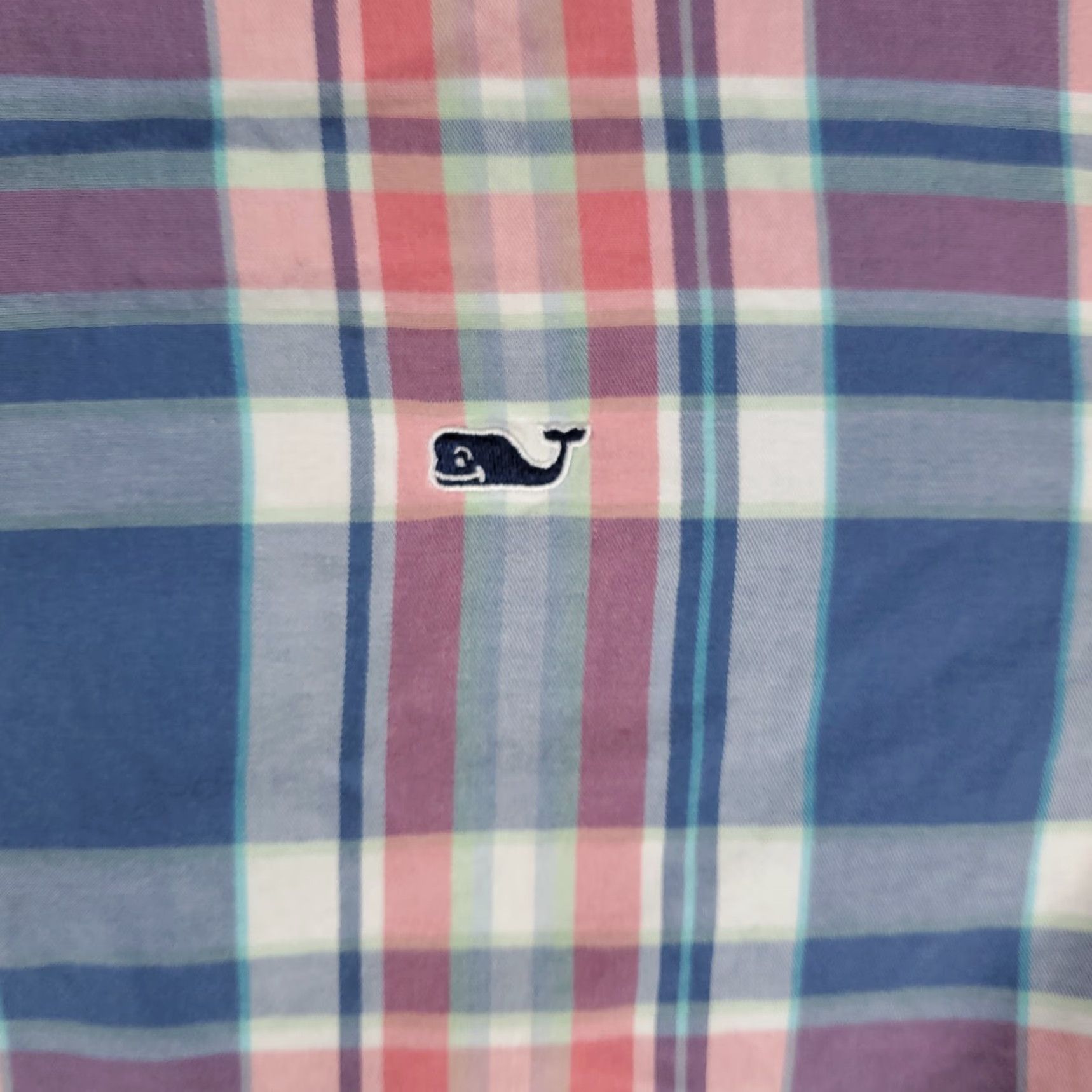Vineyard Vines VINEYARD VINES Button-Up Shirt Mens 2XL Pink Blue Plaid Short Sleeve Casual Size US XXL / EU 58 / 5 - 3 Thumbnail
