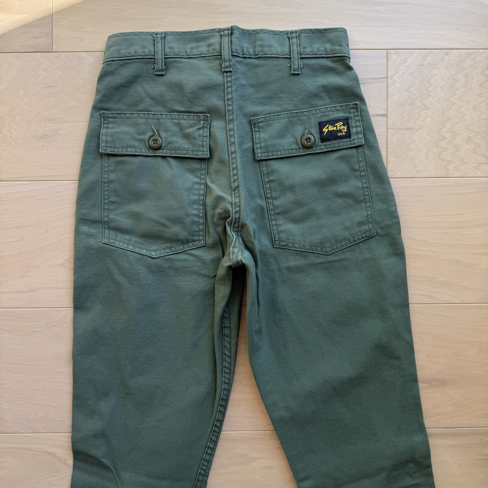Stan Ray × Vintage Vintage Stan Ray Field Pants 26 Green 90s Army Military Size US 26 / EU 42 - 7 Thumbnail