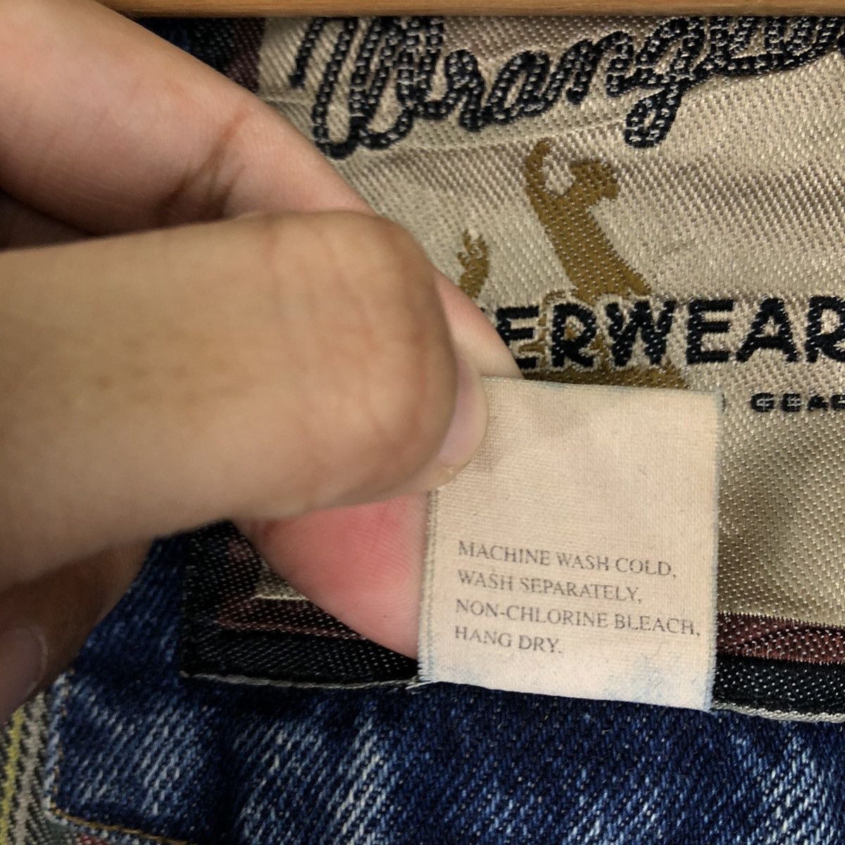 Wrangler 🔥90’s DENIM CHORE JACKET WRANGLER USA TARTAN DESIGN LINING Size US S / EU 44-46 / 1 - 15 Thumbnail