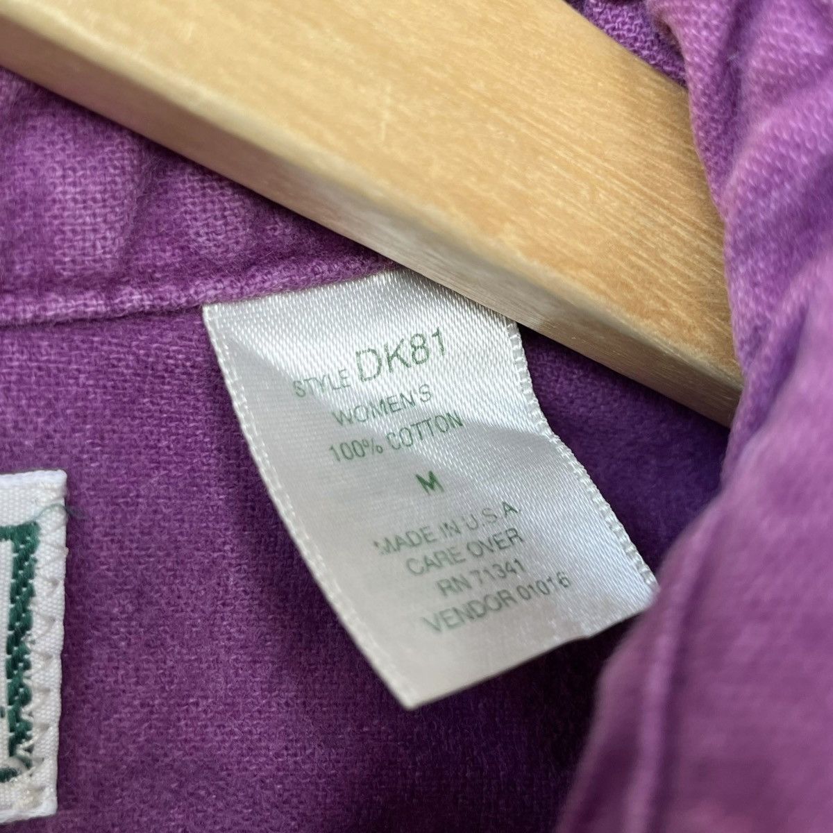 L.L. Bean L.L Bean USA Vintage WMN Purple Chamois Work Shirt Size M / US 6-8 / IT 42-44 - 7 Thumbnail