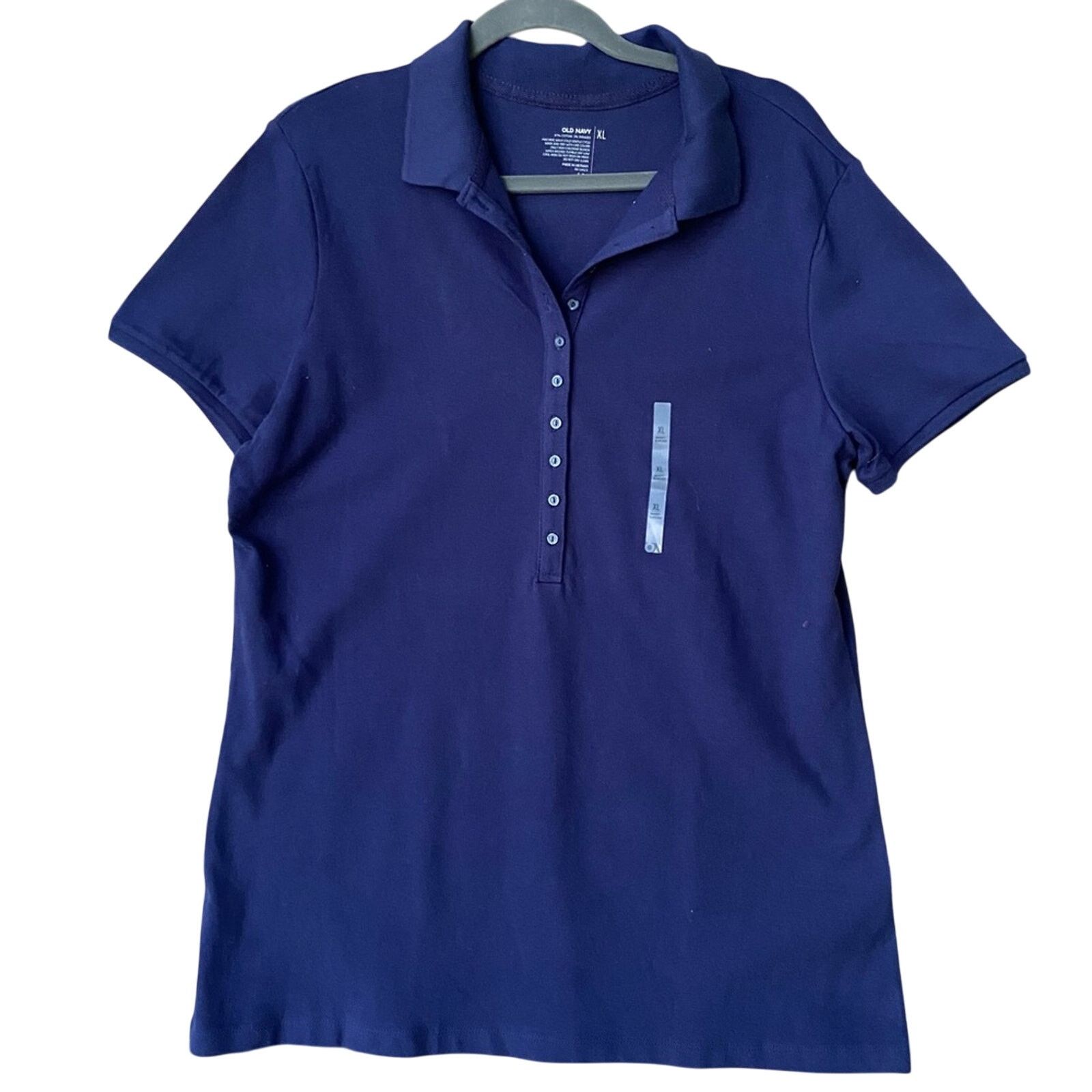 Old Navy NWT New Old Navy Womens XL Cotton Collared Polo Shirt Size XL / US 12-14 / IT 48-50 - 1 Thumbnail