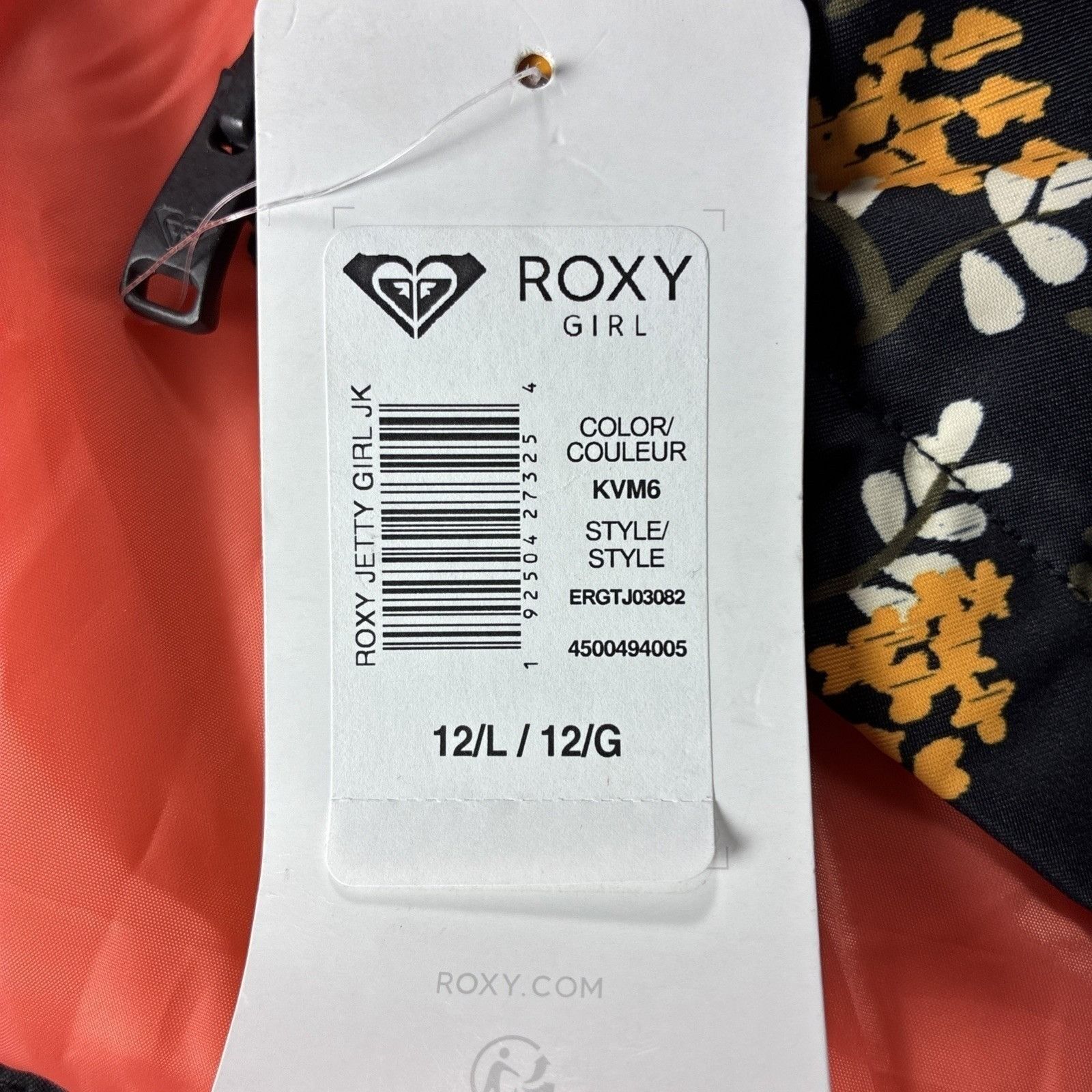 Other Roxy Jetty Girls Snow Ski Jacket Size L 12 145 158 NWT Flora ...