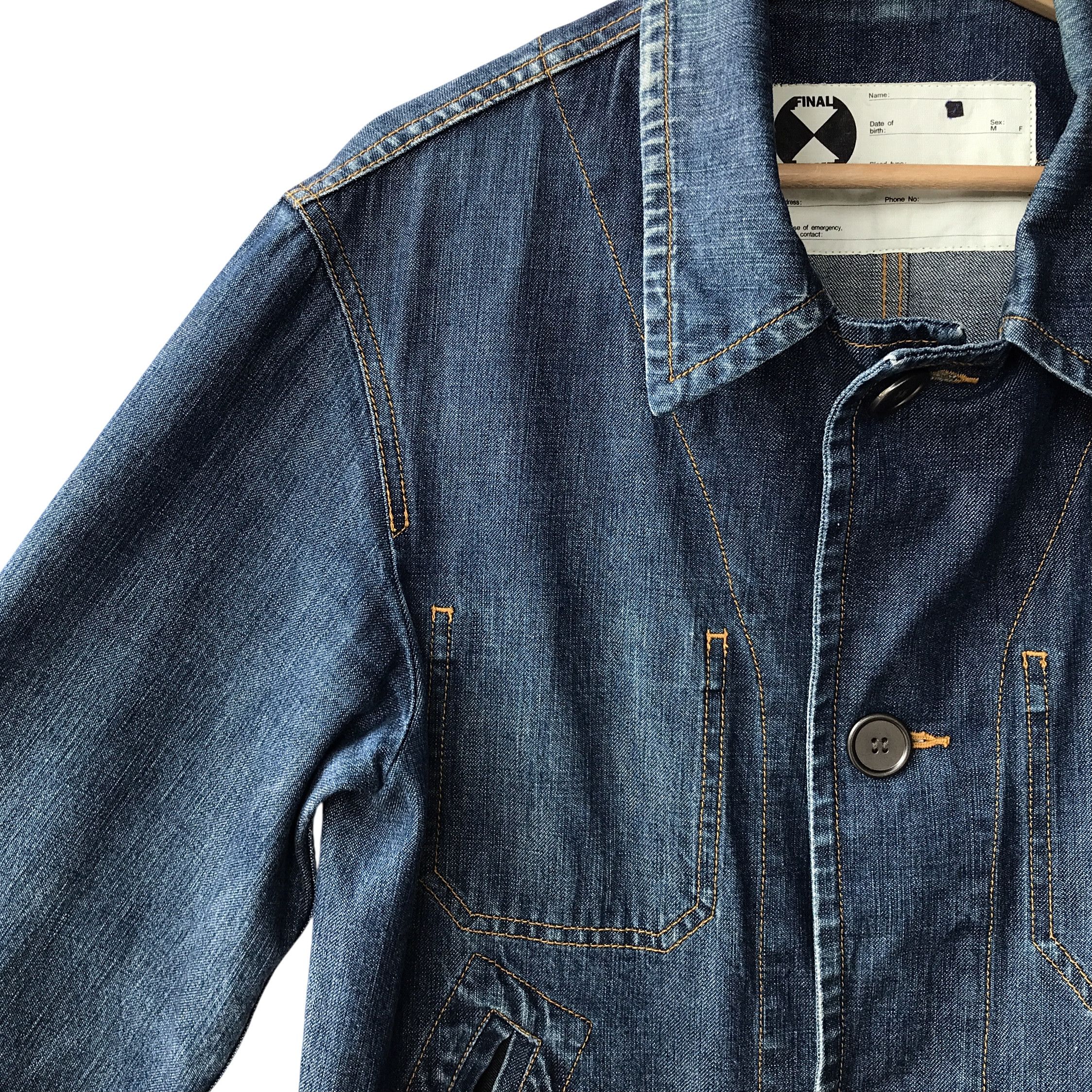 Final Home × Issey Miyake × Japanese Brand Final Home Japan Kosuke Tsumura Denim Survival Jacket Size US L / EU 52-54 / 3 - 5 Thumbnail