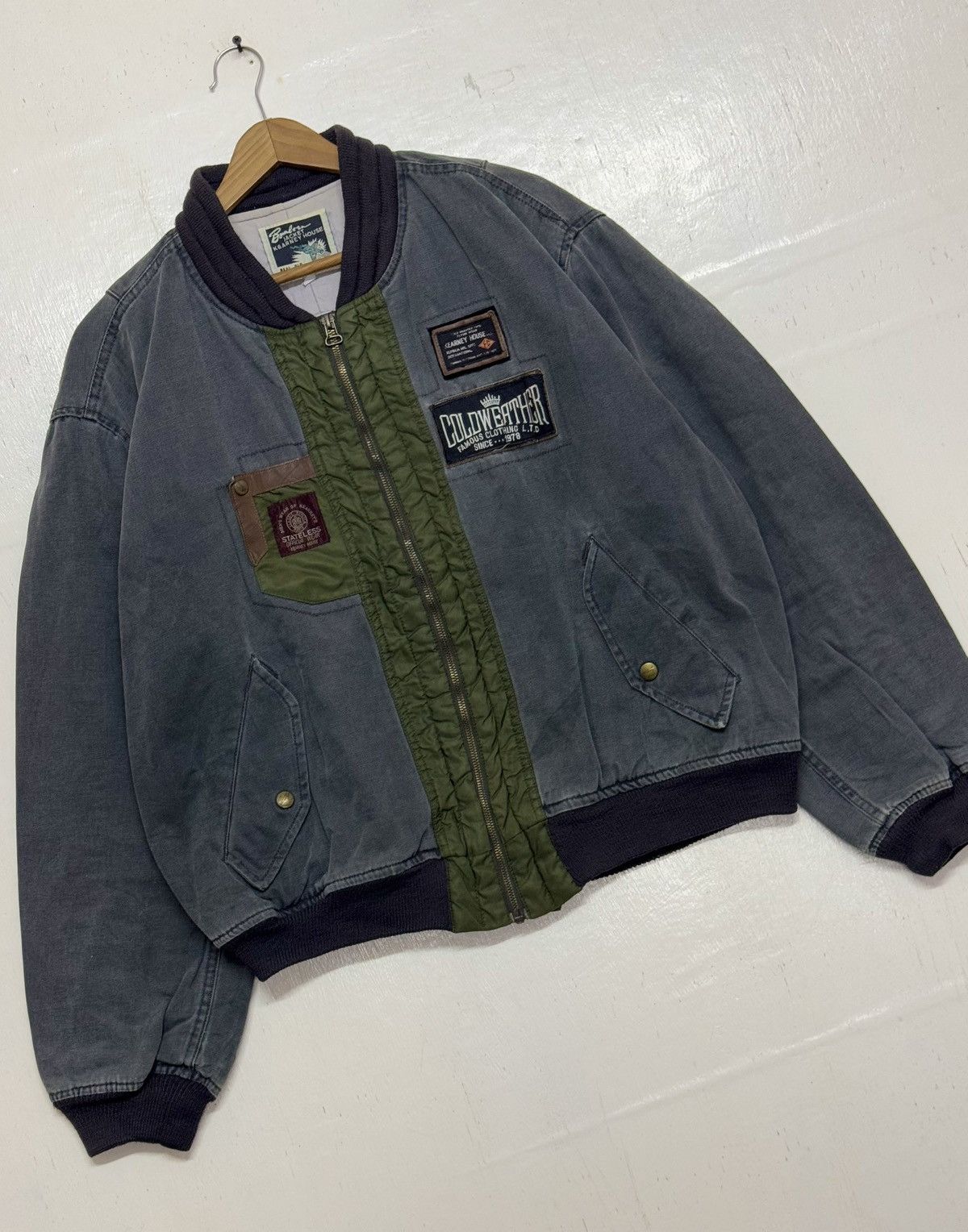 Vintage Bomber Jacket Kearney House Sunfaded Size US L / EU 52-54 / 3 - 7 Thumbnail