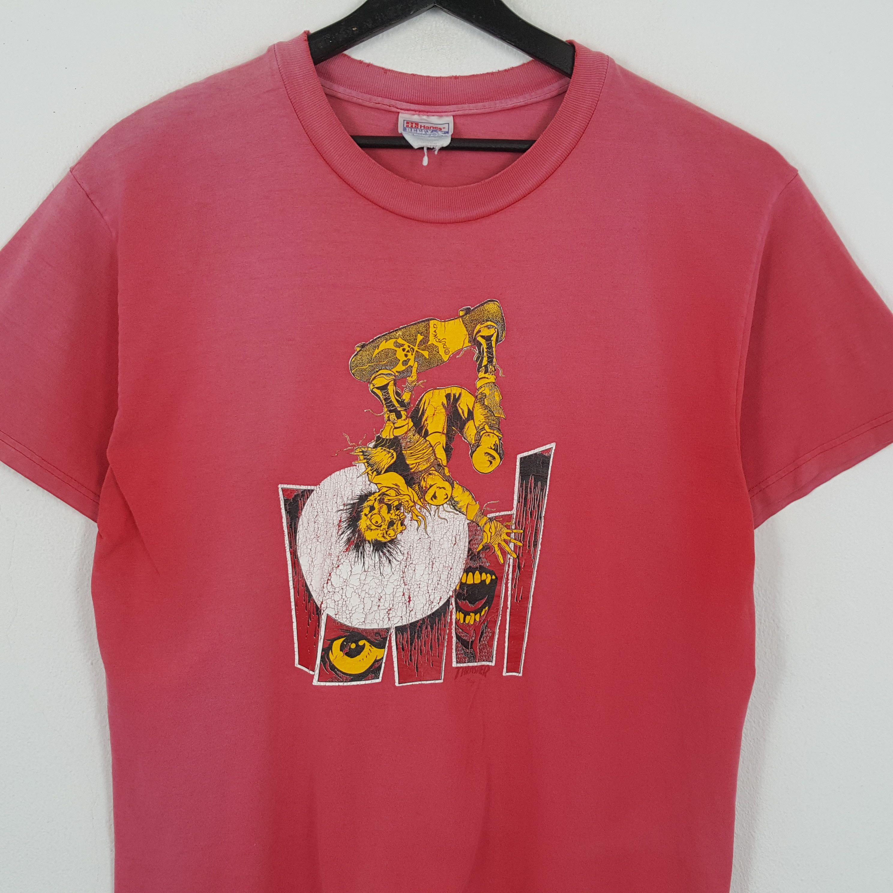 Thrasher × Vintage THRASHER Skater Vintage Distressed Tshirt Size US L / EU 52-54 / 3 - 2 Thumbnail