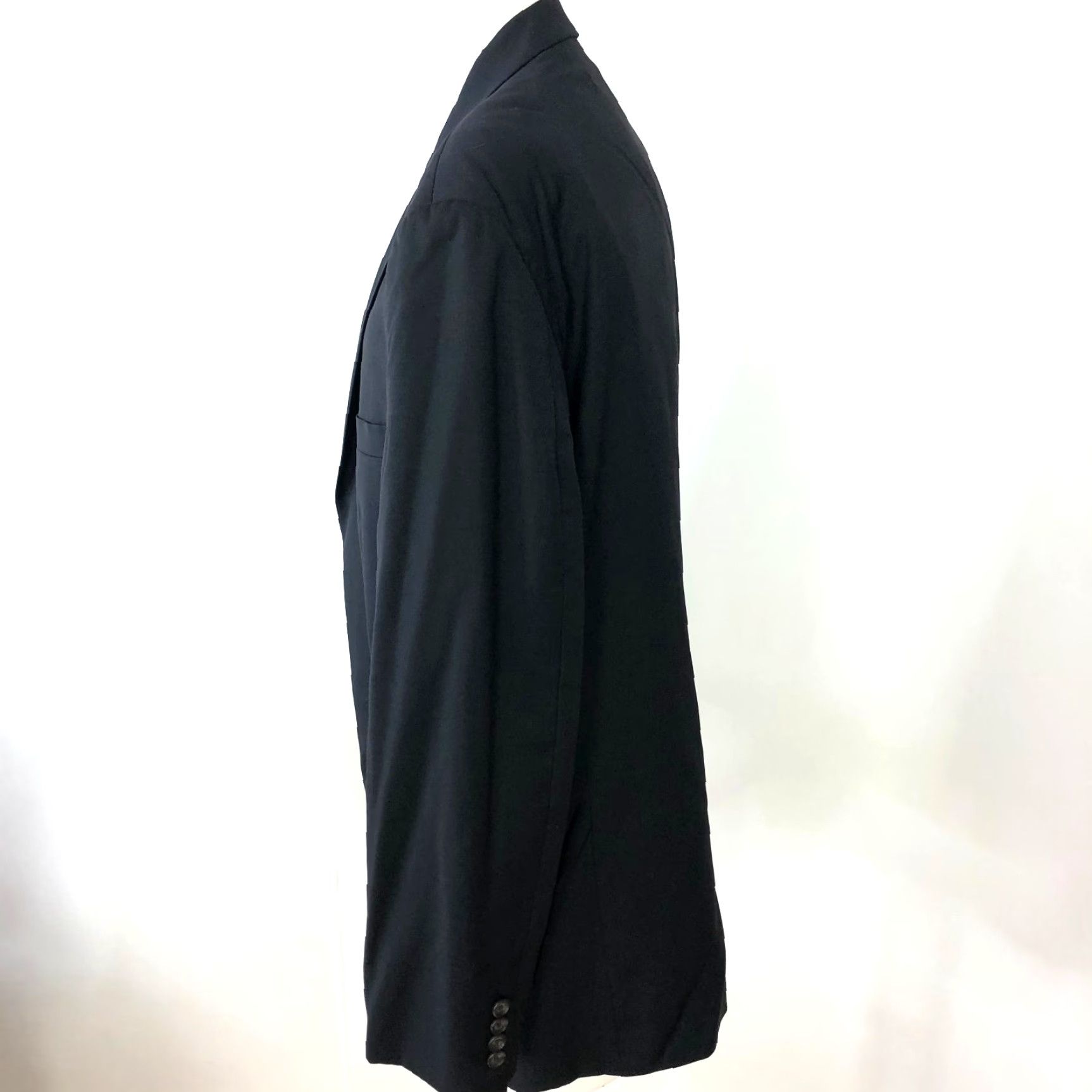 Ralph Lauren Lauren Ralph Lauren Green Label Blazer 48L Black Wool One Piece Mens Jacket Regular Fit Notch Lapel Vintage: No Size 48R - 2 Thumbnail