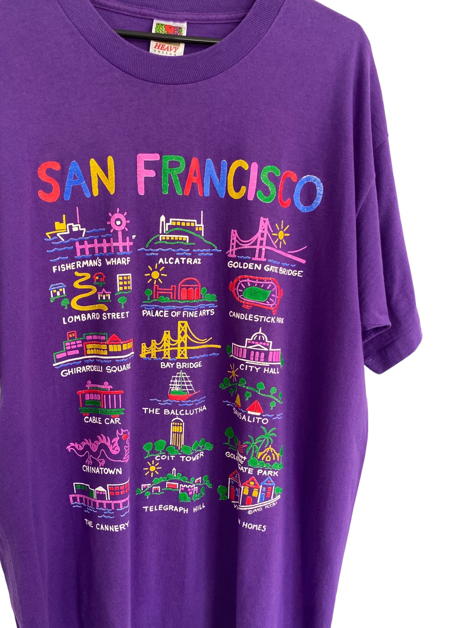 Vintage San Francisco 1990 vintage single stitch tee Size US XL / EU 56 / 4 - 2 Thumbnail