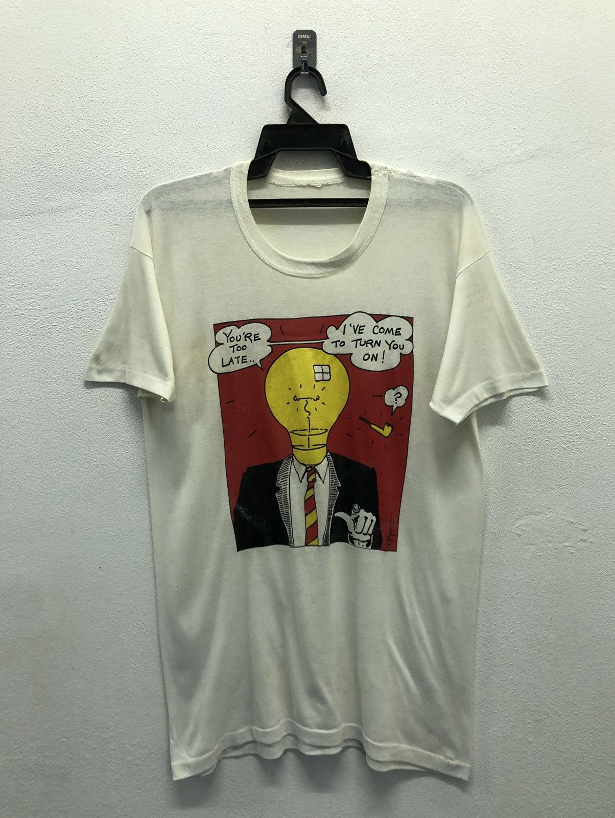 Band Tees Vintage Robyn Hitchcock The Man With The Lightbulb Head Shir Size US M / EU 48-50 / 2 - 1 Thumbnail