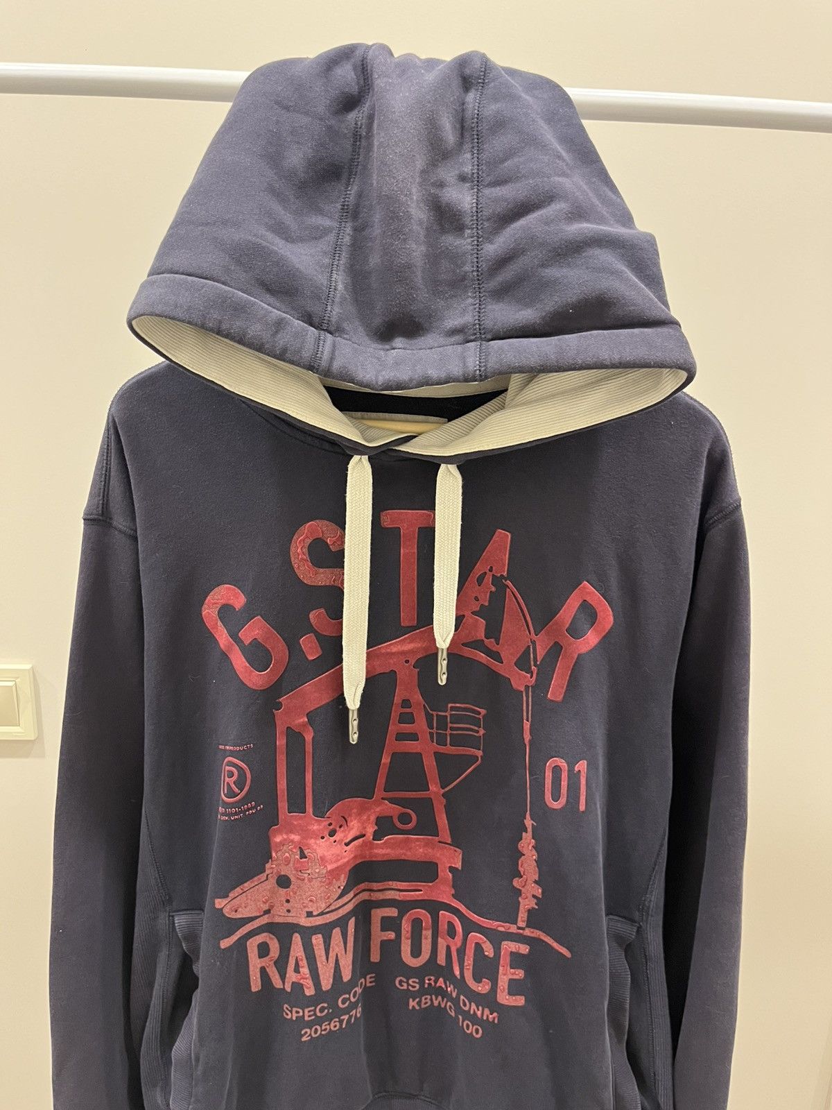 G-Star G Star Raw Hoodie Big Logo Streetwear Vintage Size US XXL / EU 58 / 5 - 2 Thumbnail