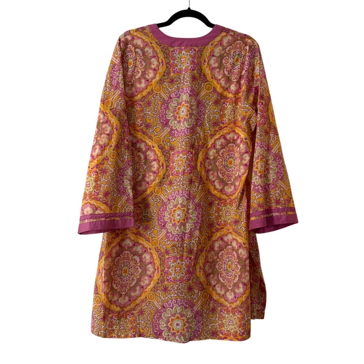Oscar De La Renta Oscar de la Renta Cotton Multicolor Midi-Dress Size M / US 6-8 / IT 42-44 - 2 Thumbnail