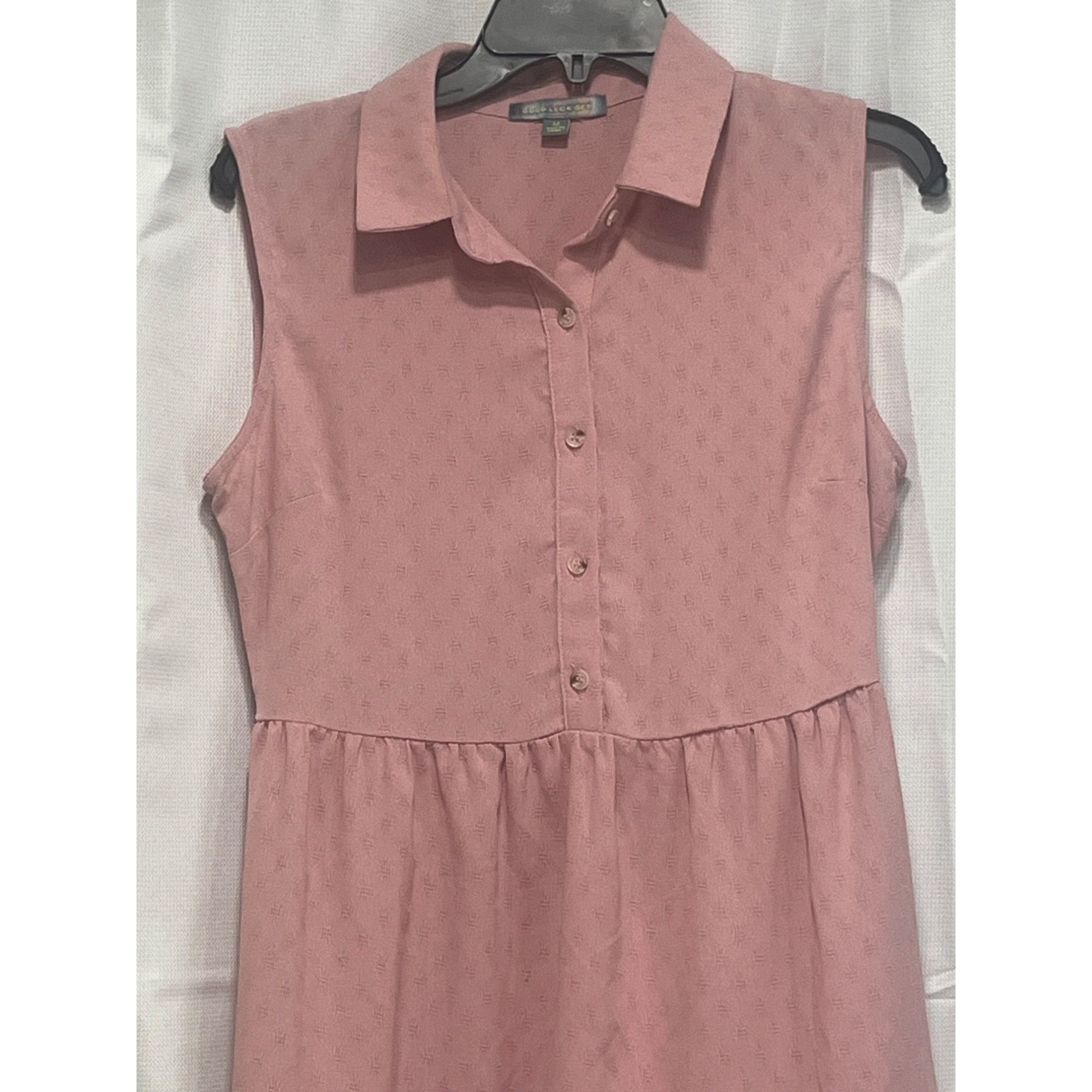 Other Good Luck Gem Collared Button Placket Junior's Sleeveless Mi Size M / US 6-8 / IT 42-44 - 10 Thumbnail