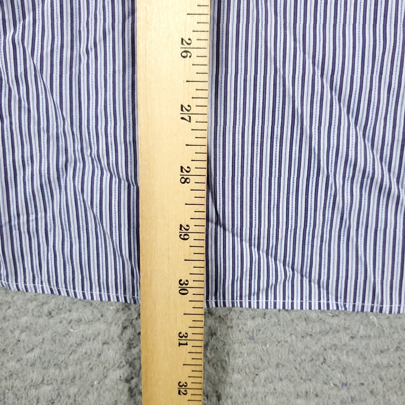 Ben Sherman Ben Sherman Shirt Mens XL Blue Striped Long Sleeve Button-Down Cotton Size US XL / EU 56 / 4 - 4 Thumbnail