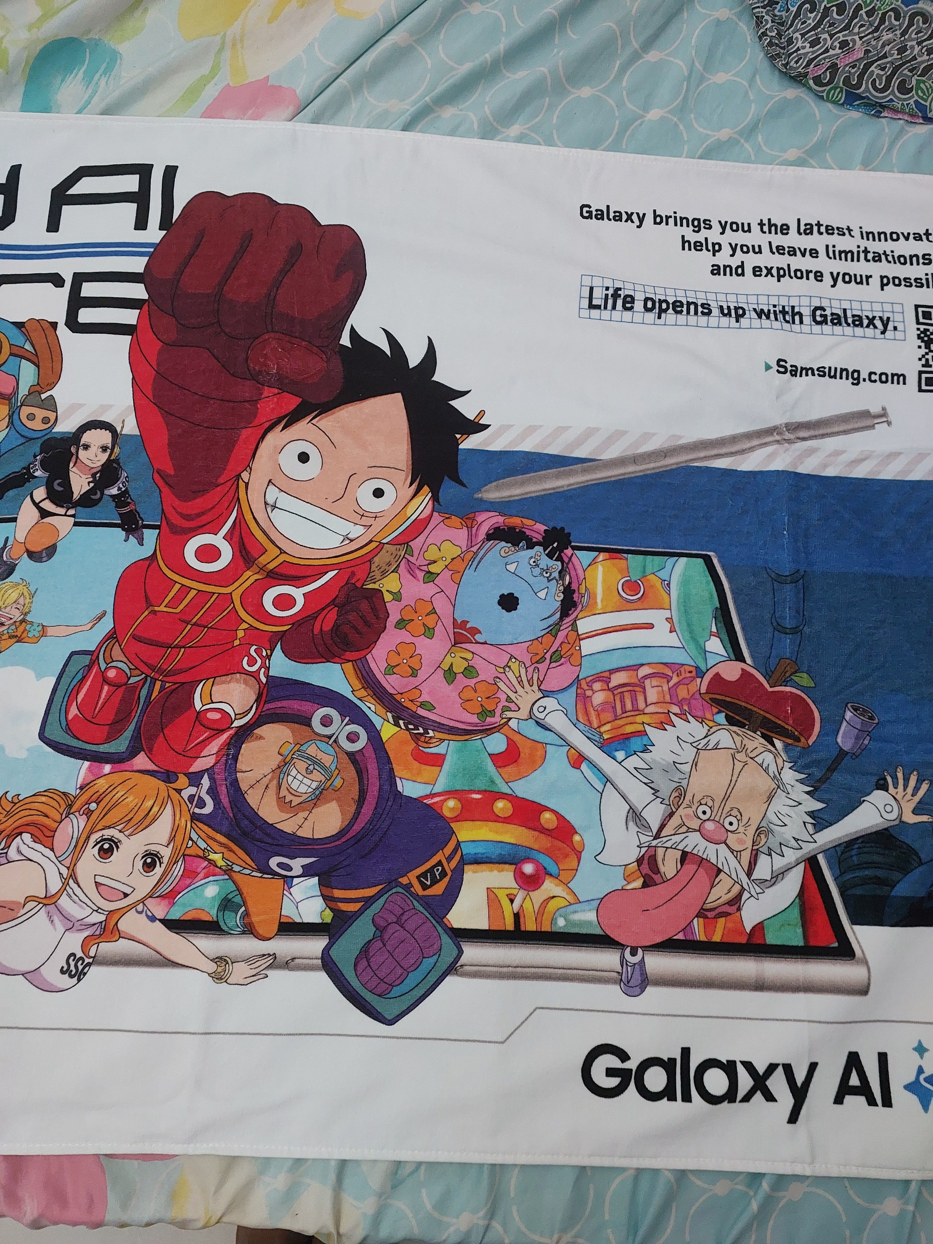 Anime ONE PIECE X SAMSUNG GALAXY AI DISPLAY BIG TOWEL Size ONE SIZE - 4 Thumbnail
