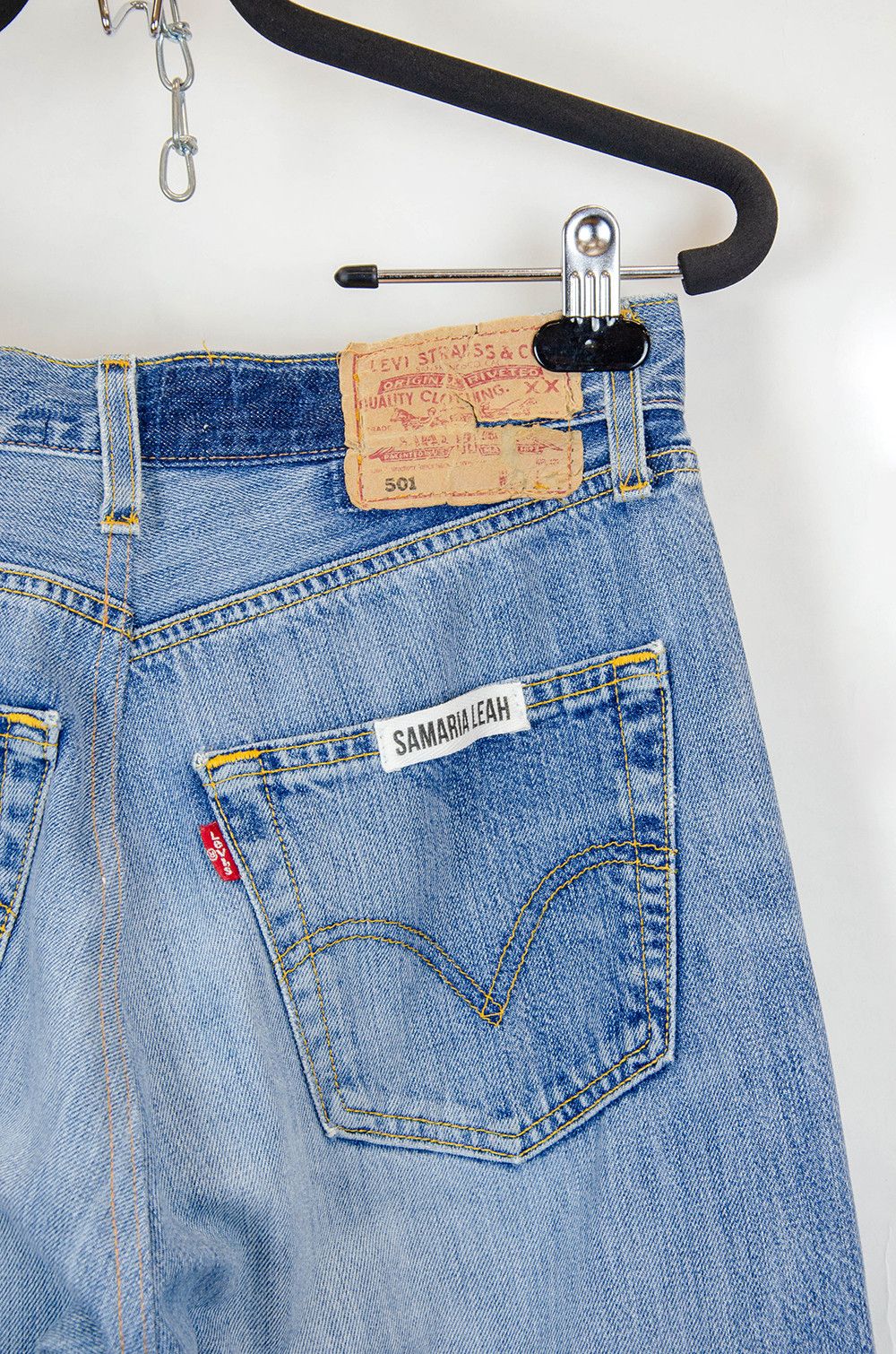 Levi's NWT Levi’s 501 x Samaria Leah Embellished Straight Jeans W27 Size 27" / US 4 / IT 40 - 8 Thumbnail