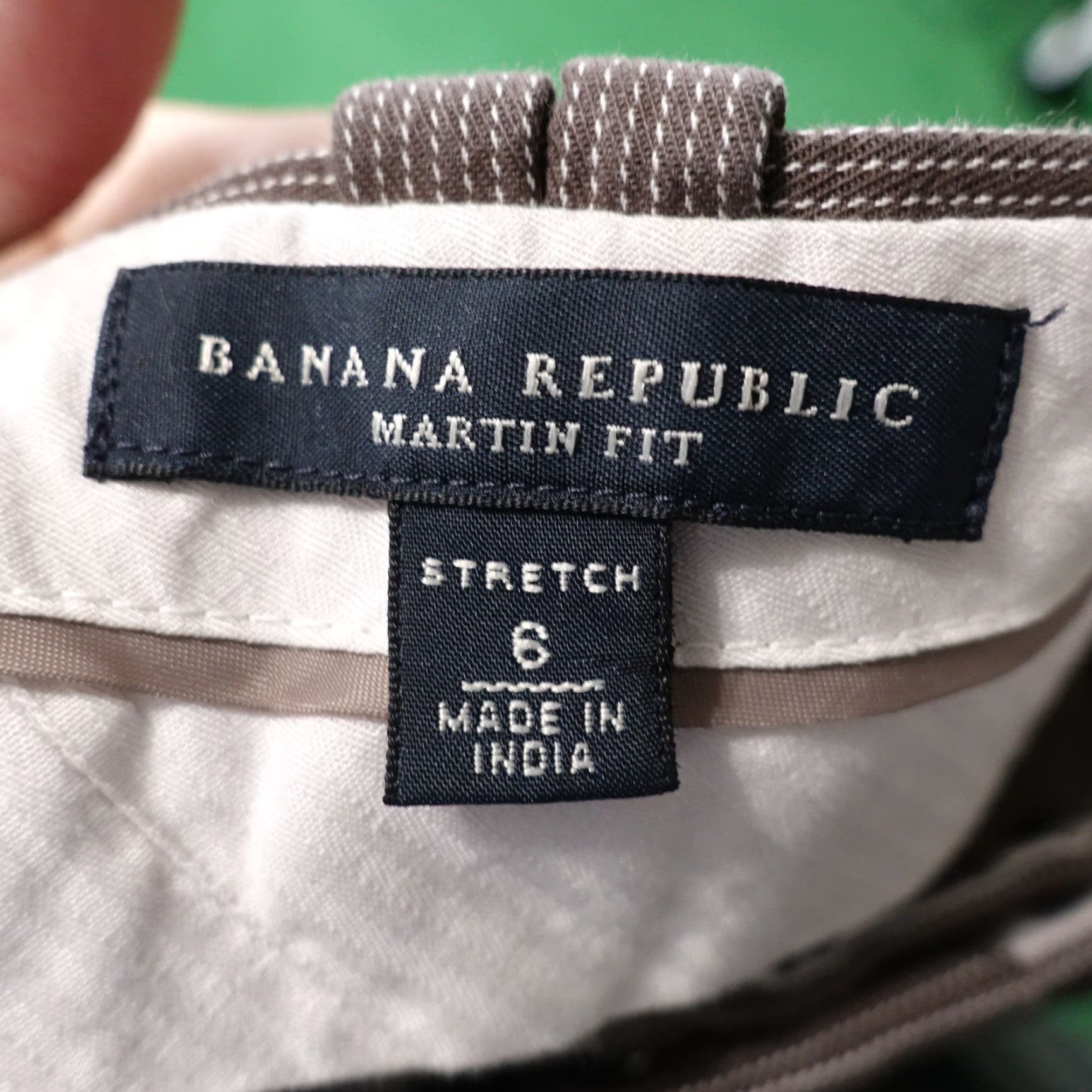 Banana Republic Banana Republic Women's Cropped Chino Pants Size 6 Regular Fit Geometric Pattern Multicolor Fall Spring Summer Winter Size 28" / US 6 / IT 42 - 6 Thumbnail