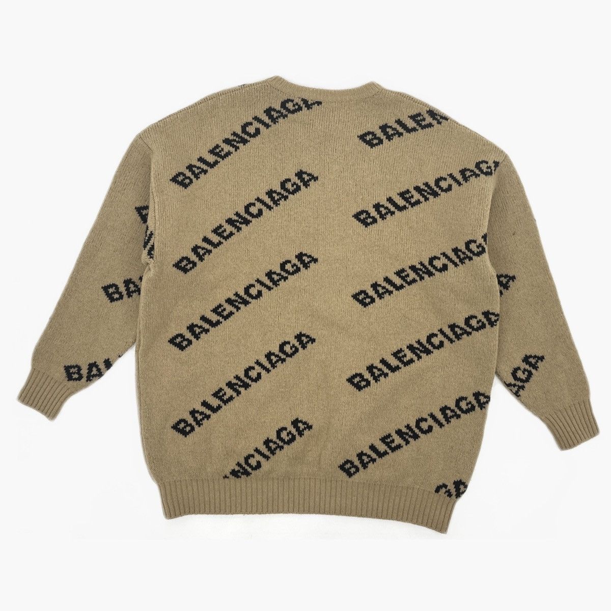 Balenciaga Balenciaga allover logo wool oversized sweater Size US XS / EU 42 / 0 - 2 Thumbnail