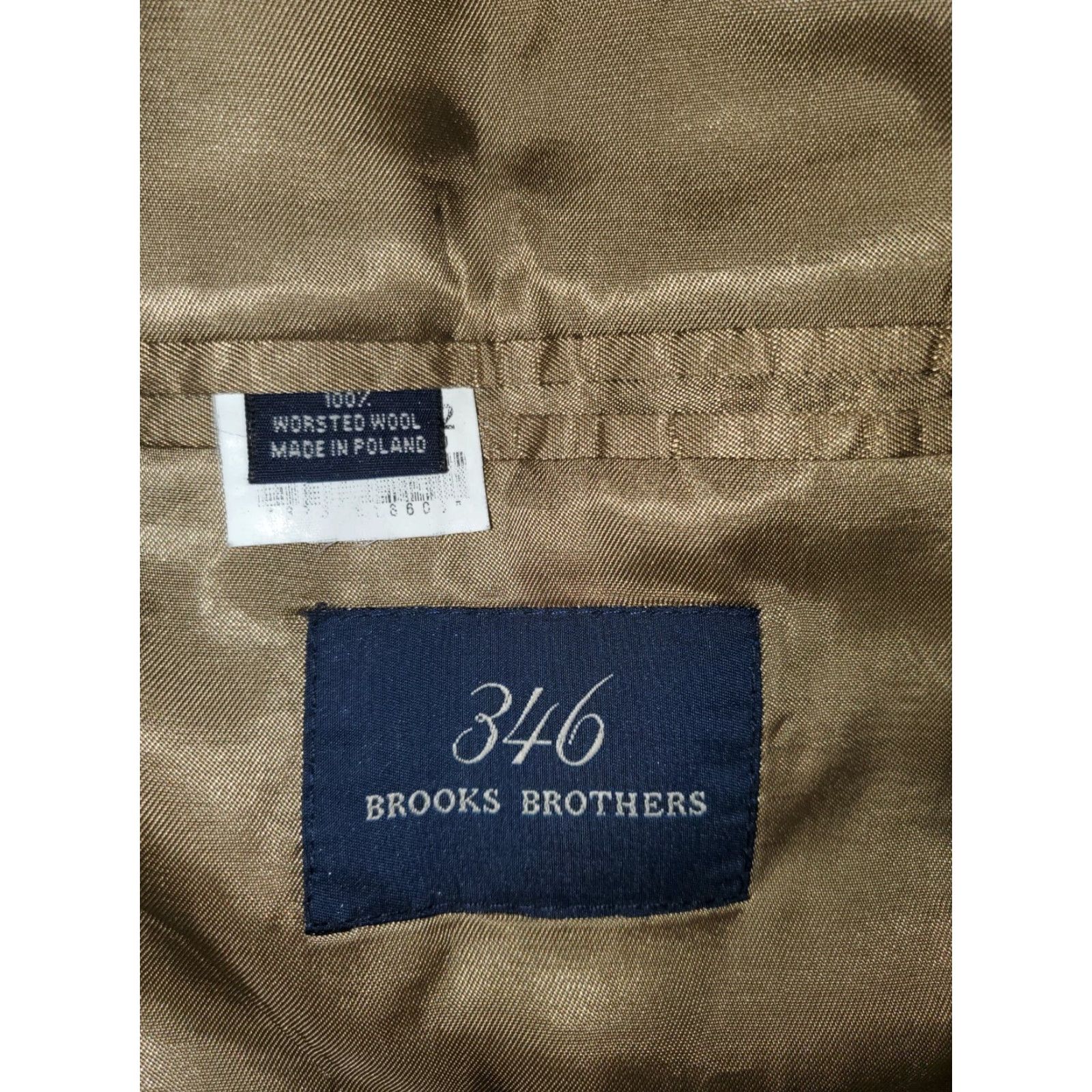 Brooks Brothers VINTAGE Brooks Brothers 346 Houndstooth Plaid Wool Sports Coat Suit Jacket Size 40 Reg. Size 40R - 4 Thumbnail