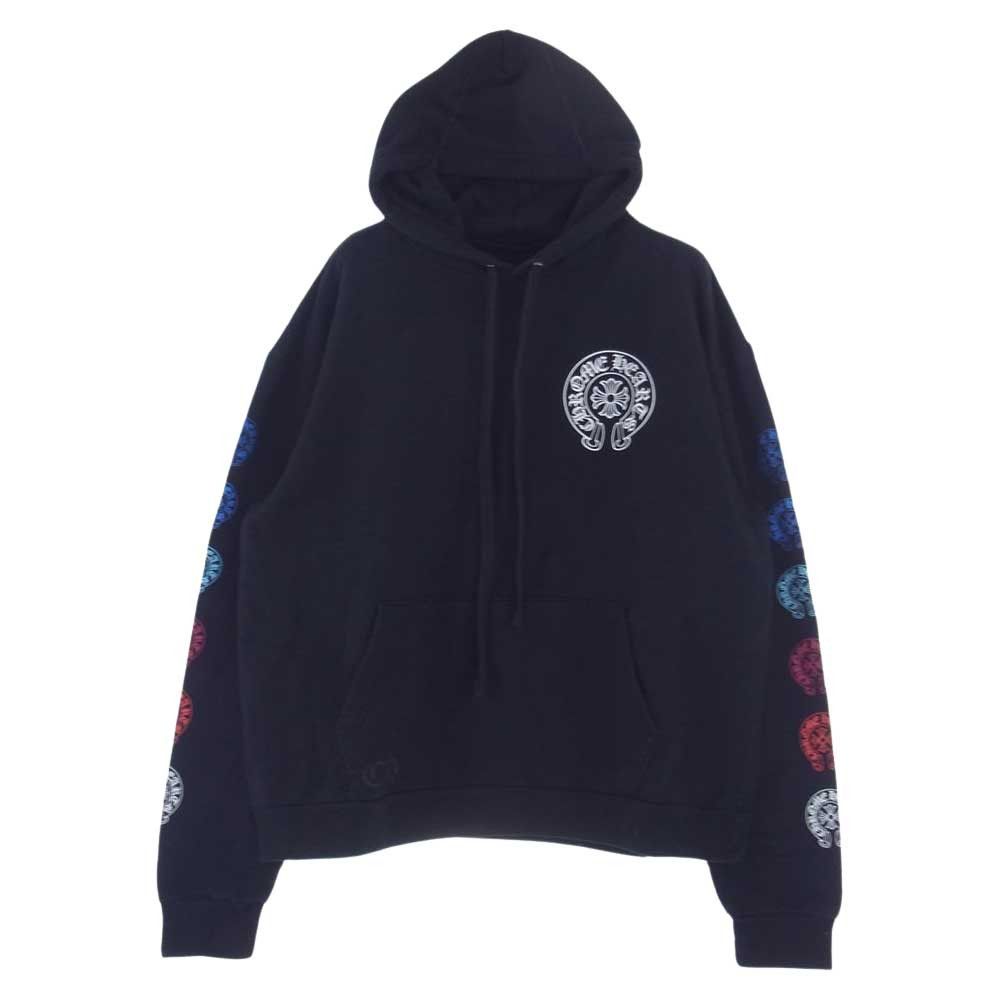 image of Chrome Hearts Multicolor Horseshoe Hoodie in Black, Men's (Size Medium)