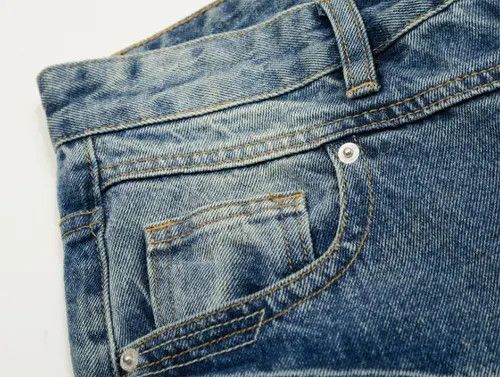 VIBE American retro lightning pattern washed scimitar jeans y2k Size US 32 / EU 48 - 4 Thumbnail