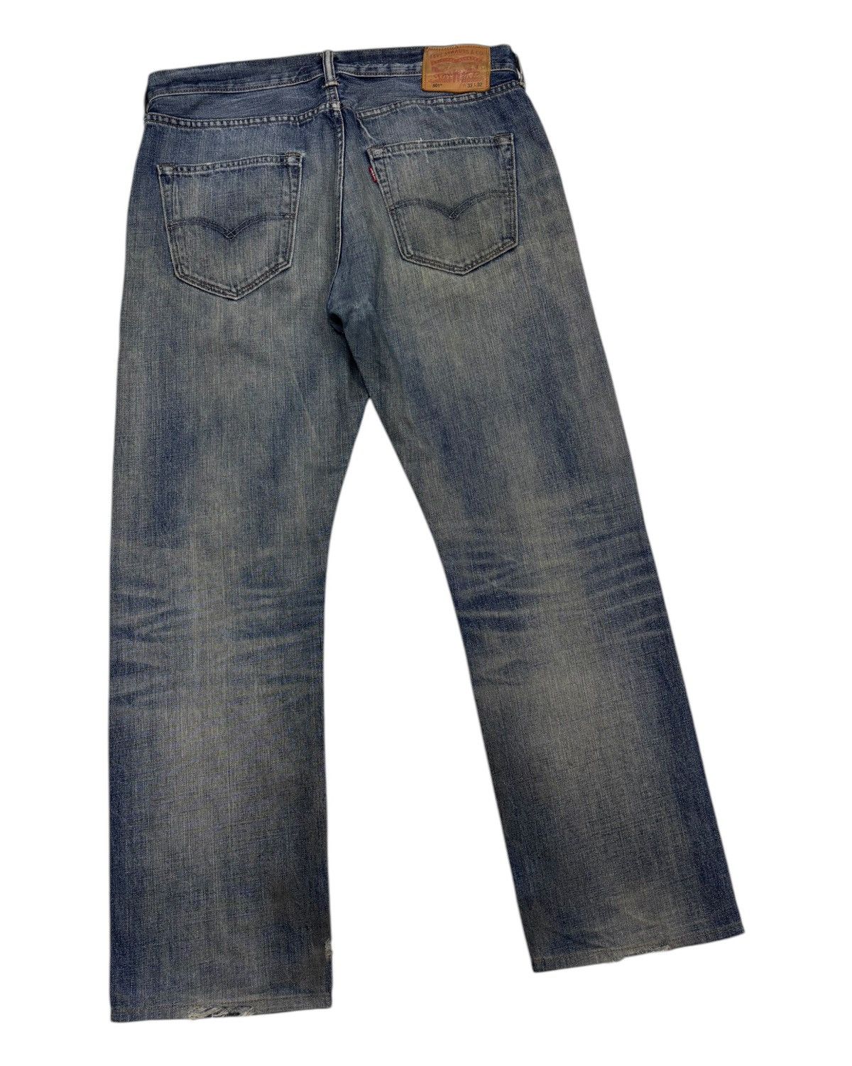 If Six Was Nine × Le Grande Bleu (L.G.B.) × Levi's 🔥VINTAGE LEVIS 501 NICE FADED DISTRESSED DENIM JEANS Size US 34 / EU 50 - 4 Thumbnail