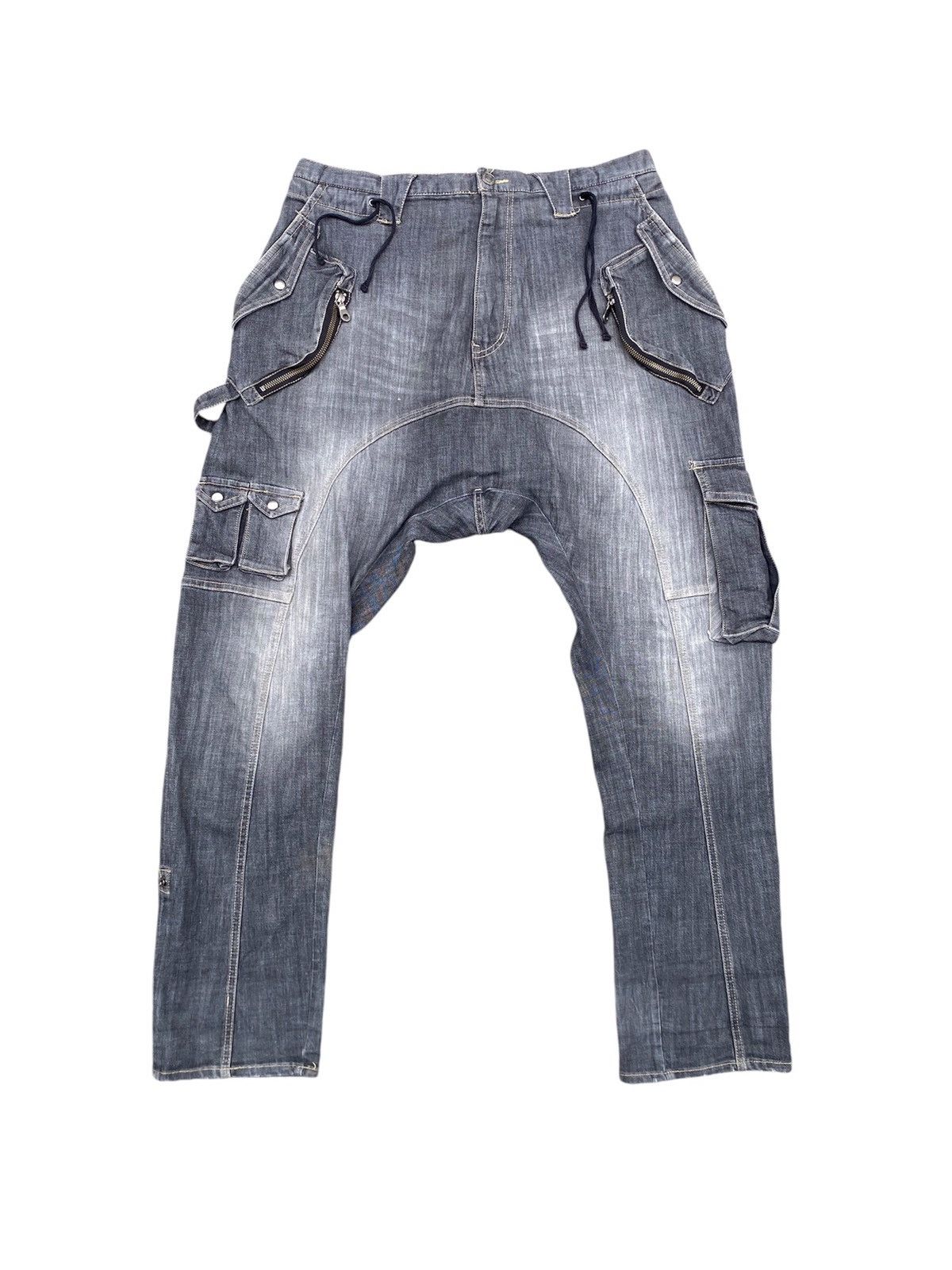 Japanese Brand × PPFM Drop Crotch Baggy Pants Size US 33 - 1 Thumbnail